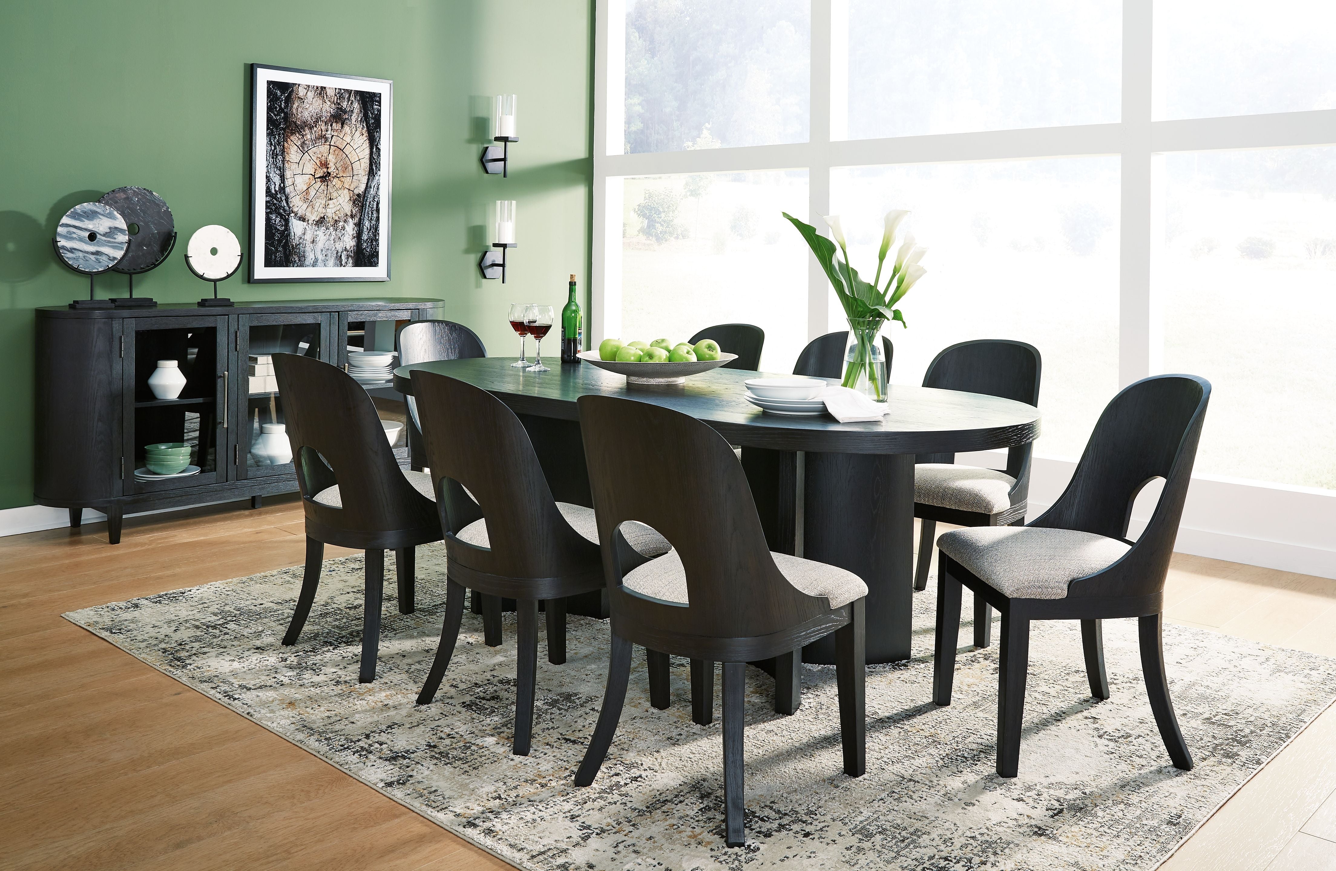 Signature Design by Ashley® Rowanbeck - Dining Room Set | Meri Furniture