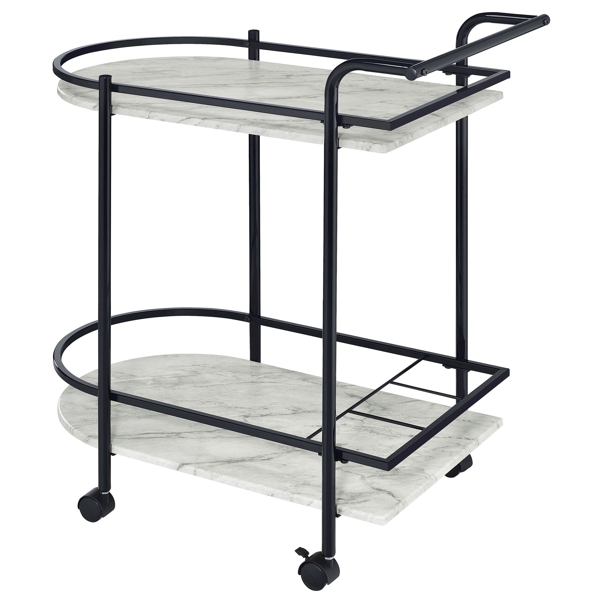 Serving Cart With Wine Rack