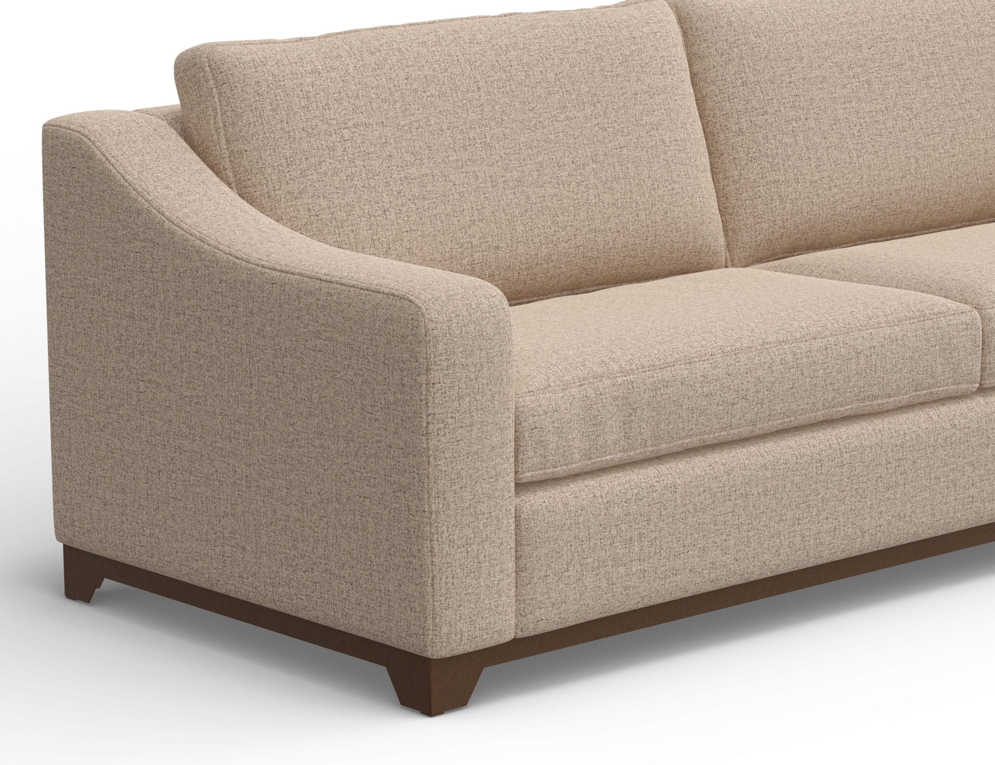 International Furniture Direct Natural Parota - Sofa - Capuccino Brown | Meri Furniture