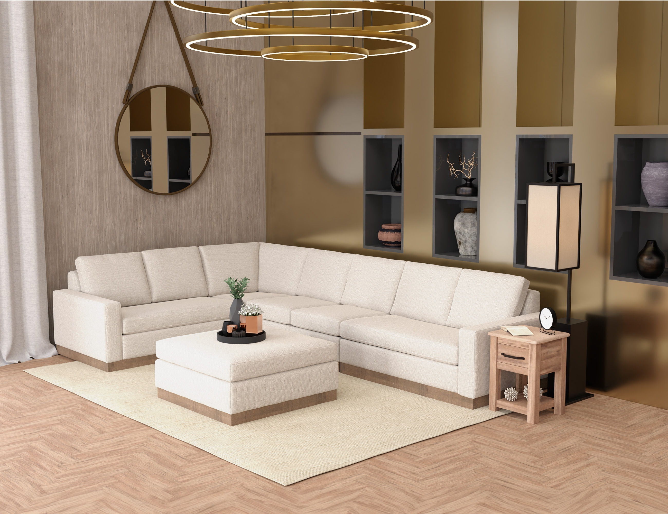 International Furniture Direct Georgia - Ottoman | Meri Furniture