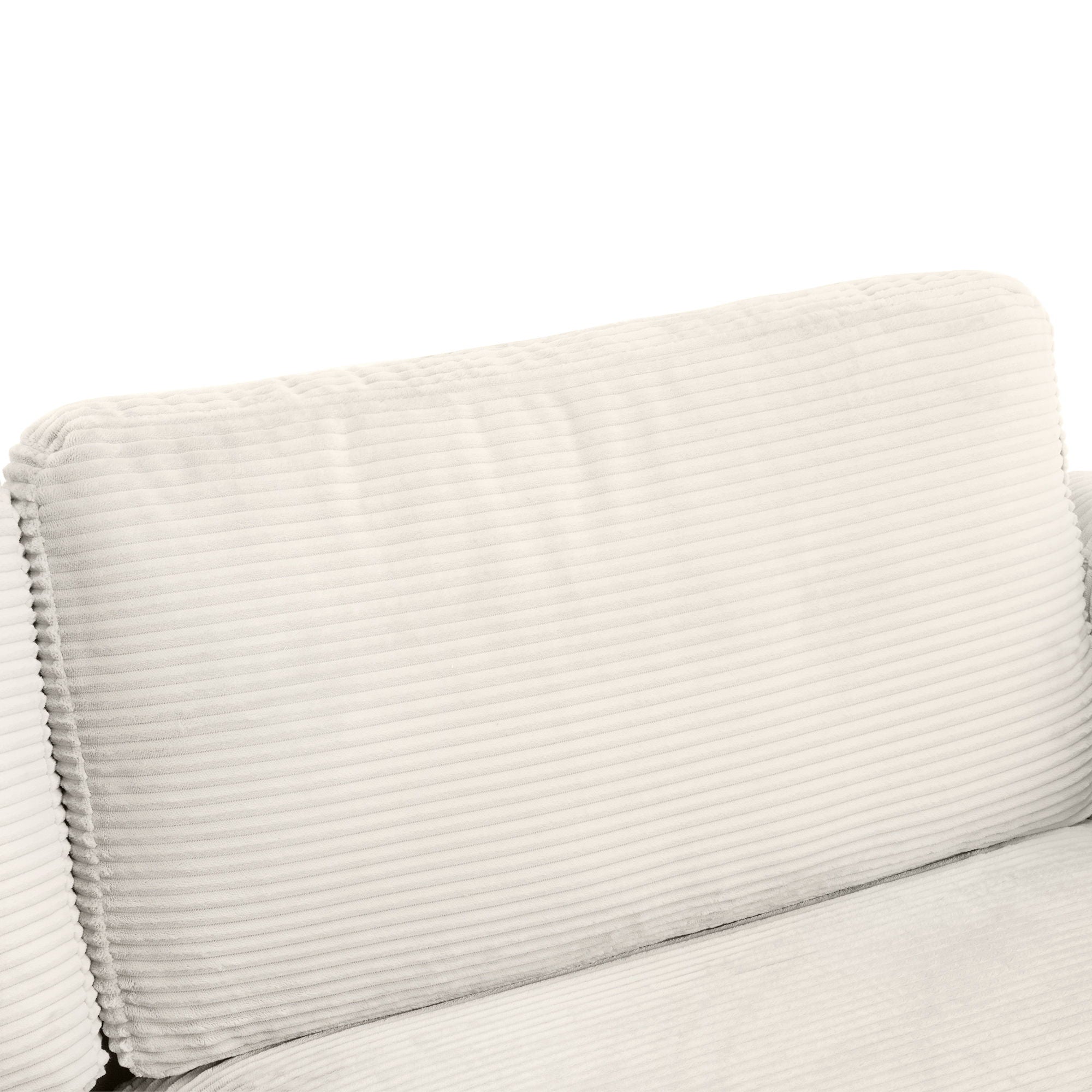 Corduroy Sleeper Sofa Loveseat Sofa With Full Size Mattress, 2 USB Ports, 2 Cup Holders, 2 Side Pockets And Phone Holder