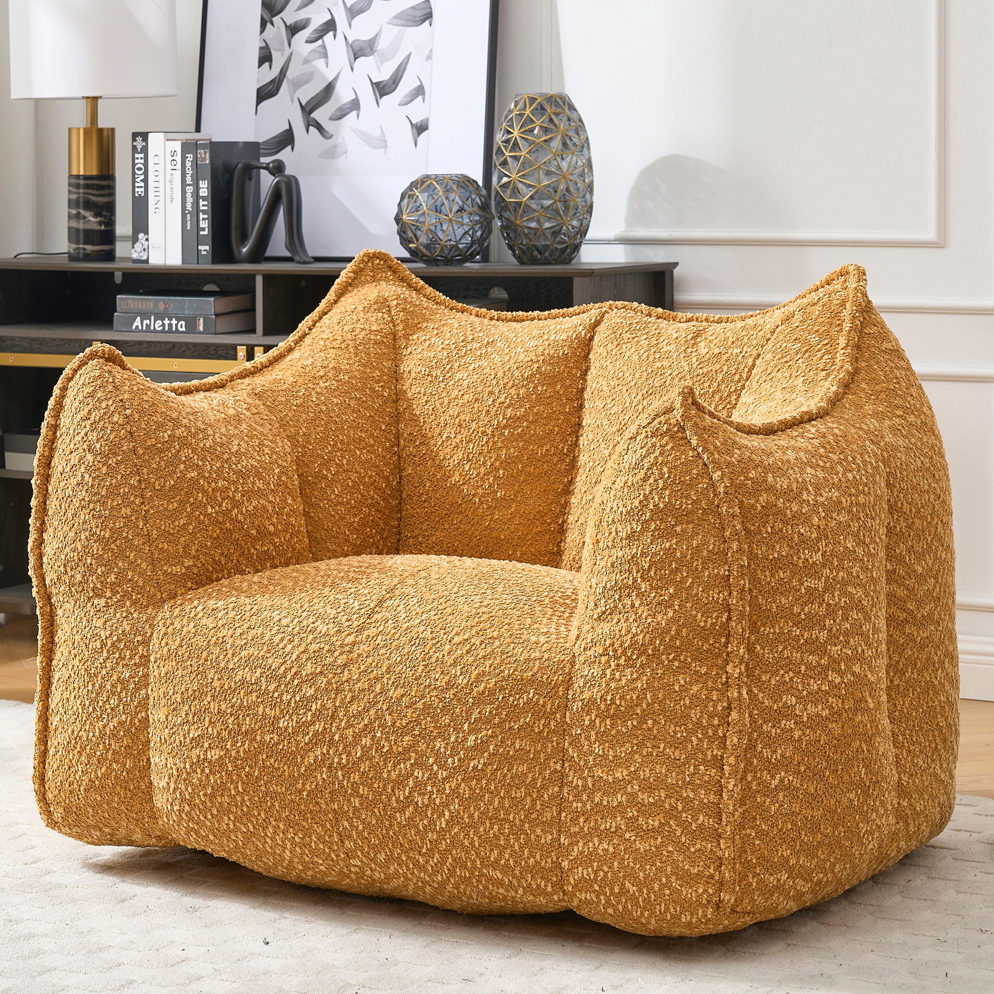 Comfortable Chenille Sofa Chairs With Highly Resilient Foam For Living Rooms And Bedrooms