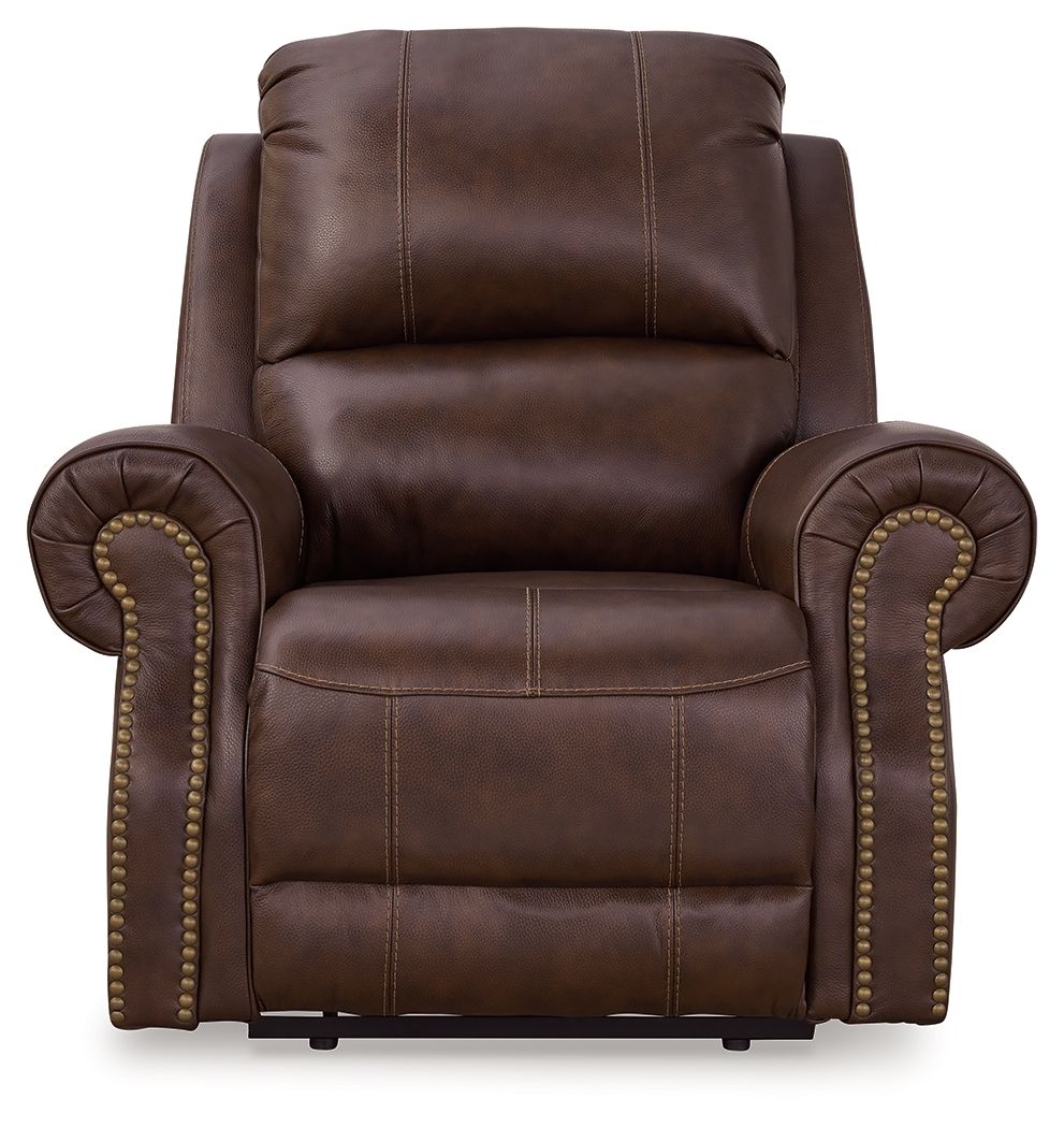 Signature Design by Ashley® Freyeburg - Walnut - Zero Wall Power Recliner | Meri Furniture
