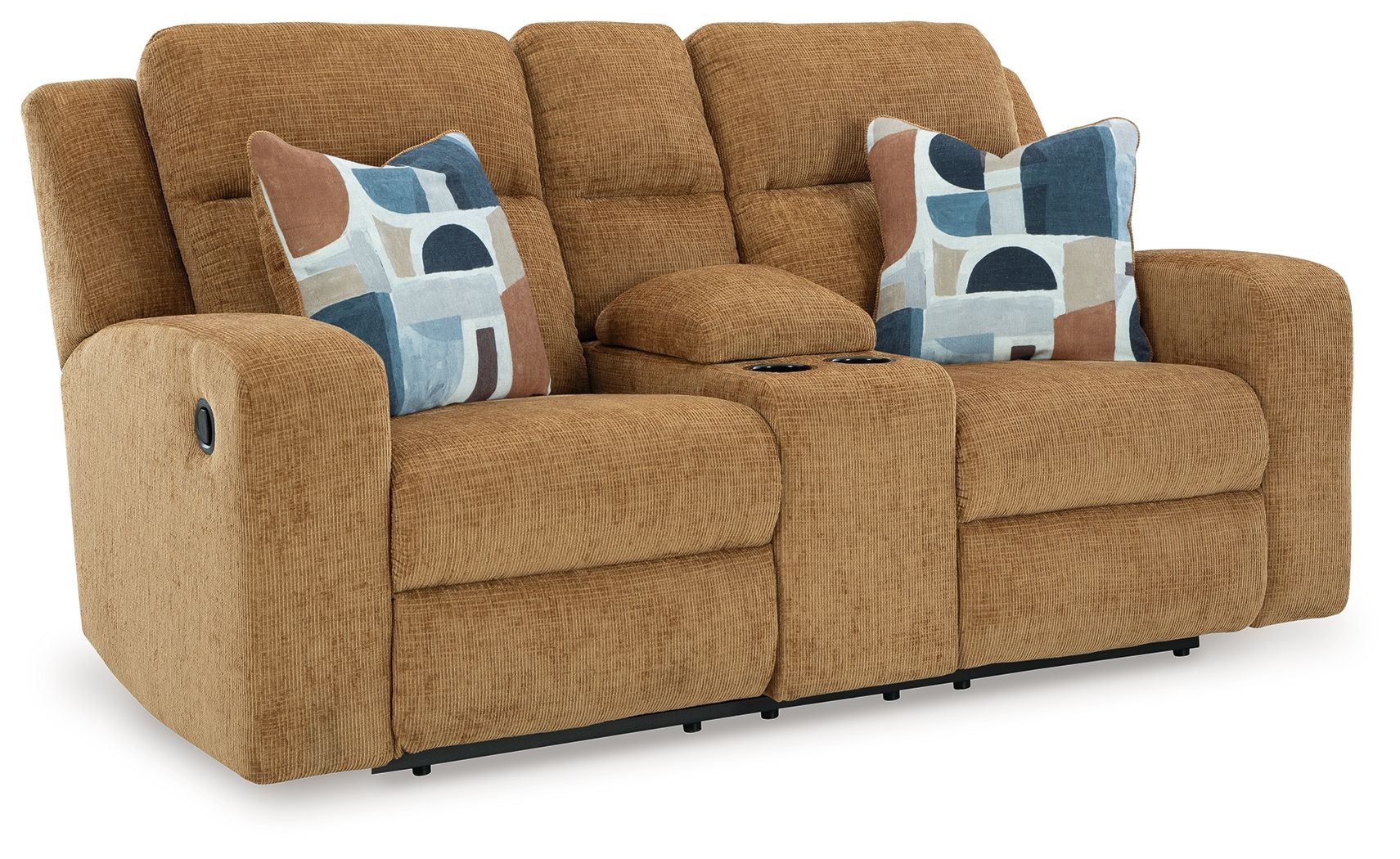 Signature Design by Ashley® Kanlow - Dbl Reclining Loveseat With Console | Meri Furniture