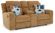 Signature Design by Ashley® Kanlow - Dbl Reclining Loveseat With Console | Meri Furniture