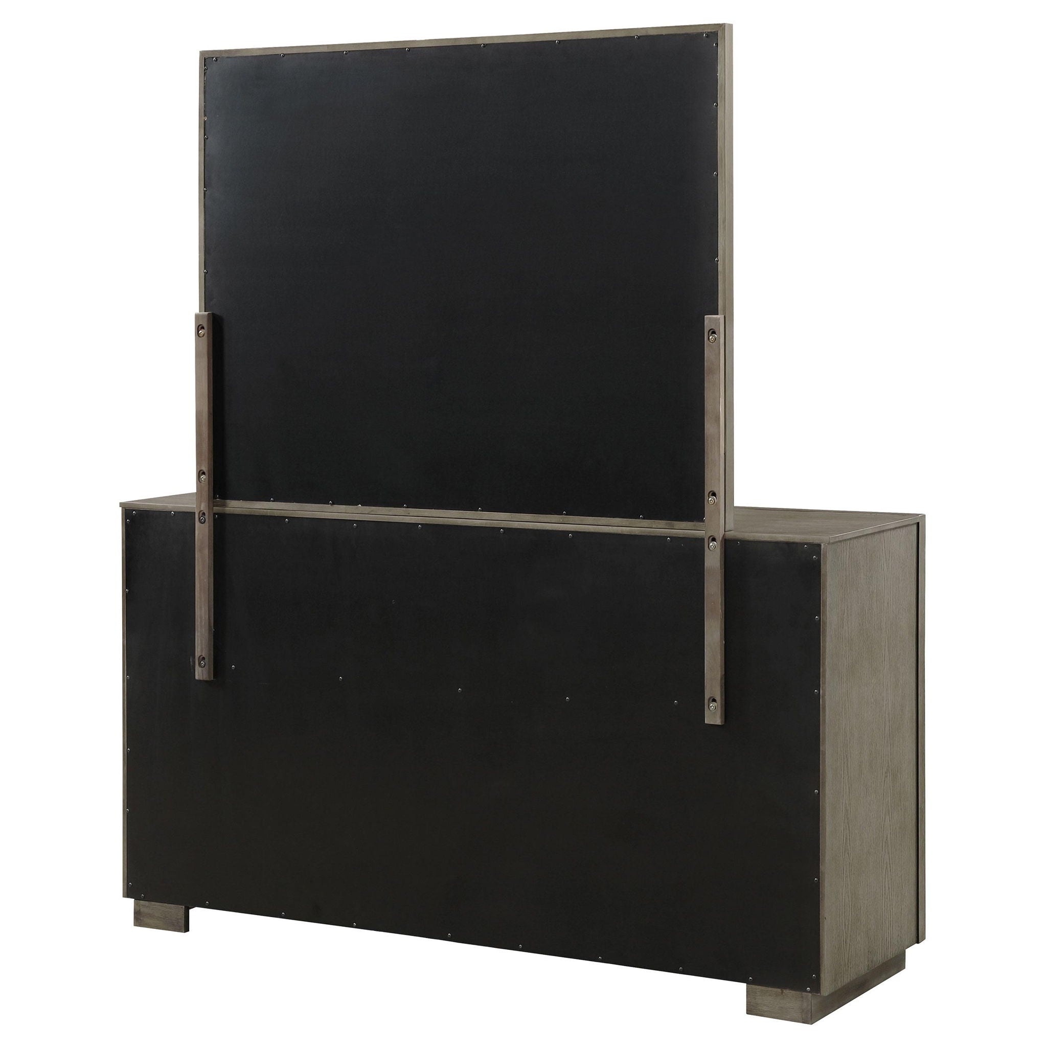 Durango 8-drawer Dresser and Mirror Taupe Oak
