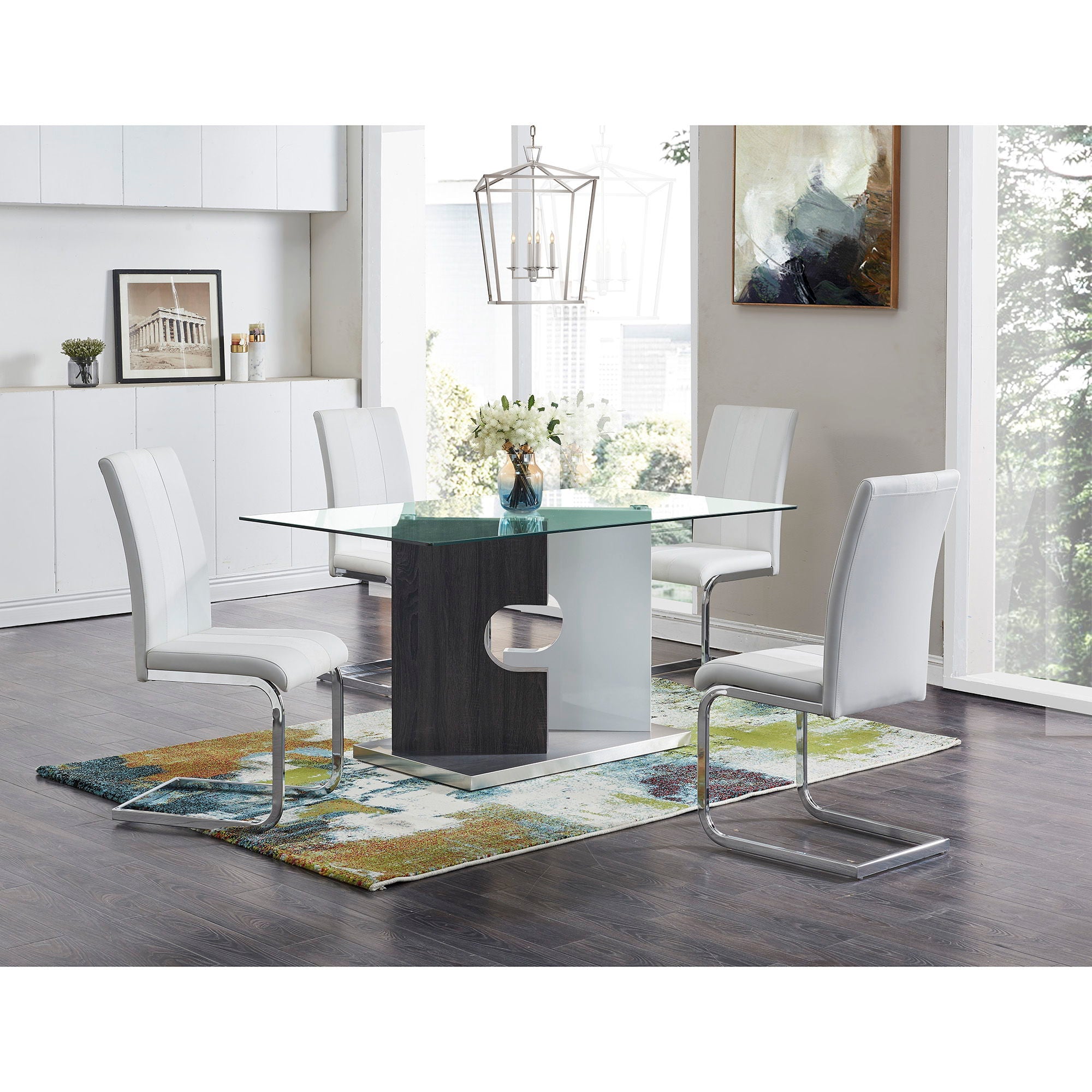 Iris - Dining Table - Gray