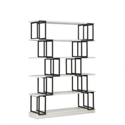 ACME Verne - Bookshelf - White & Black | Meri Furniture