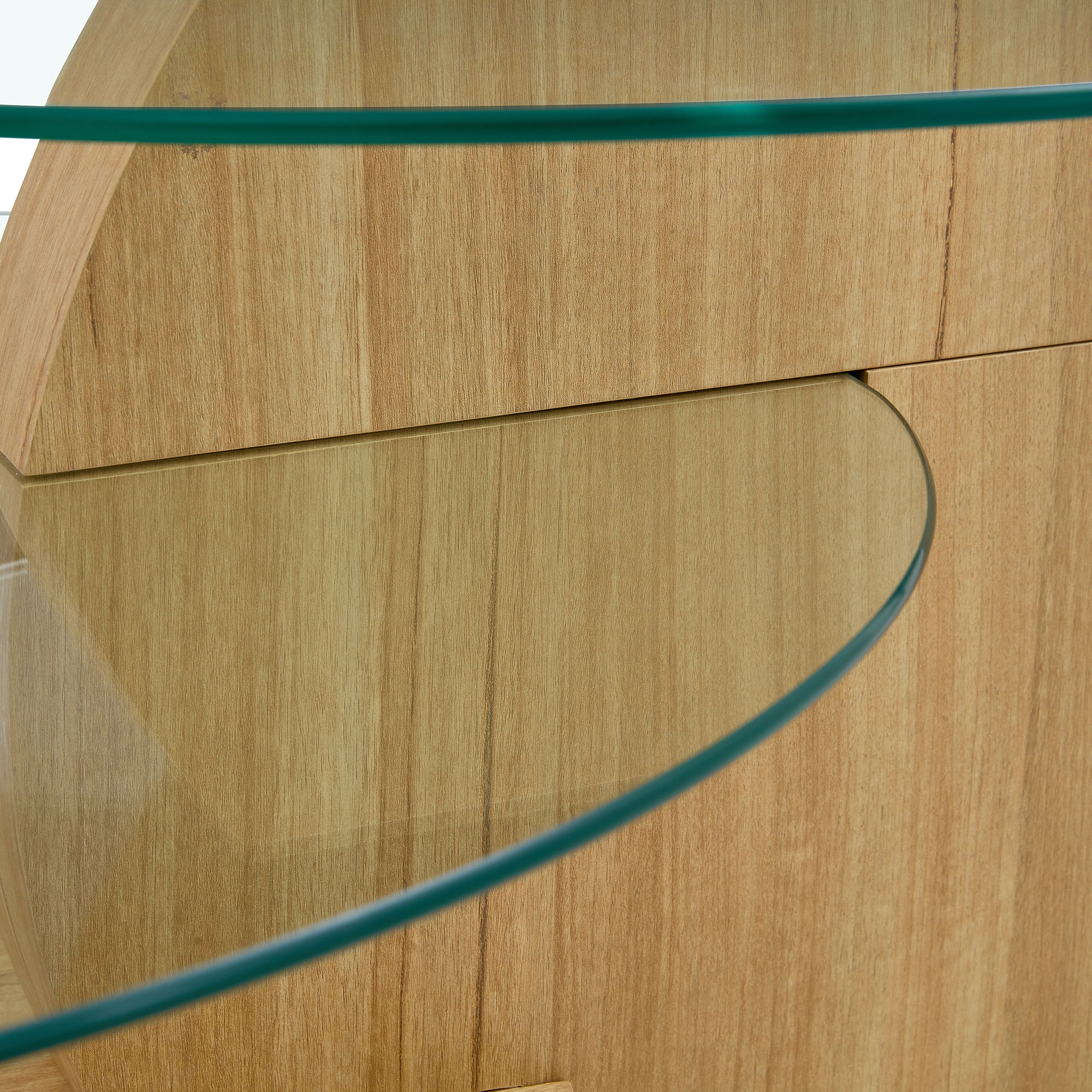 Contemporary Artistic Double Layer Coffee Table