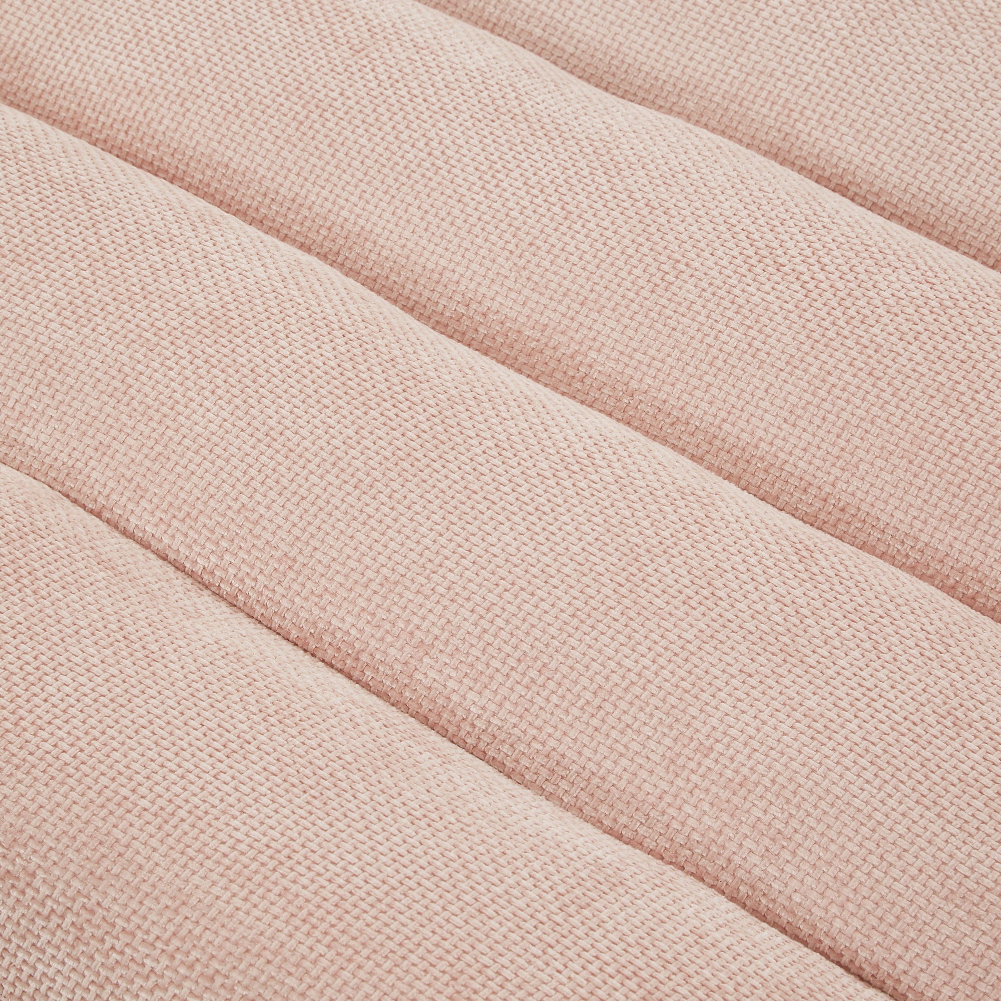 Chaise Bed Lounge Sofa Chair With Adjustable Backrest And LED Light Strip - Pink