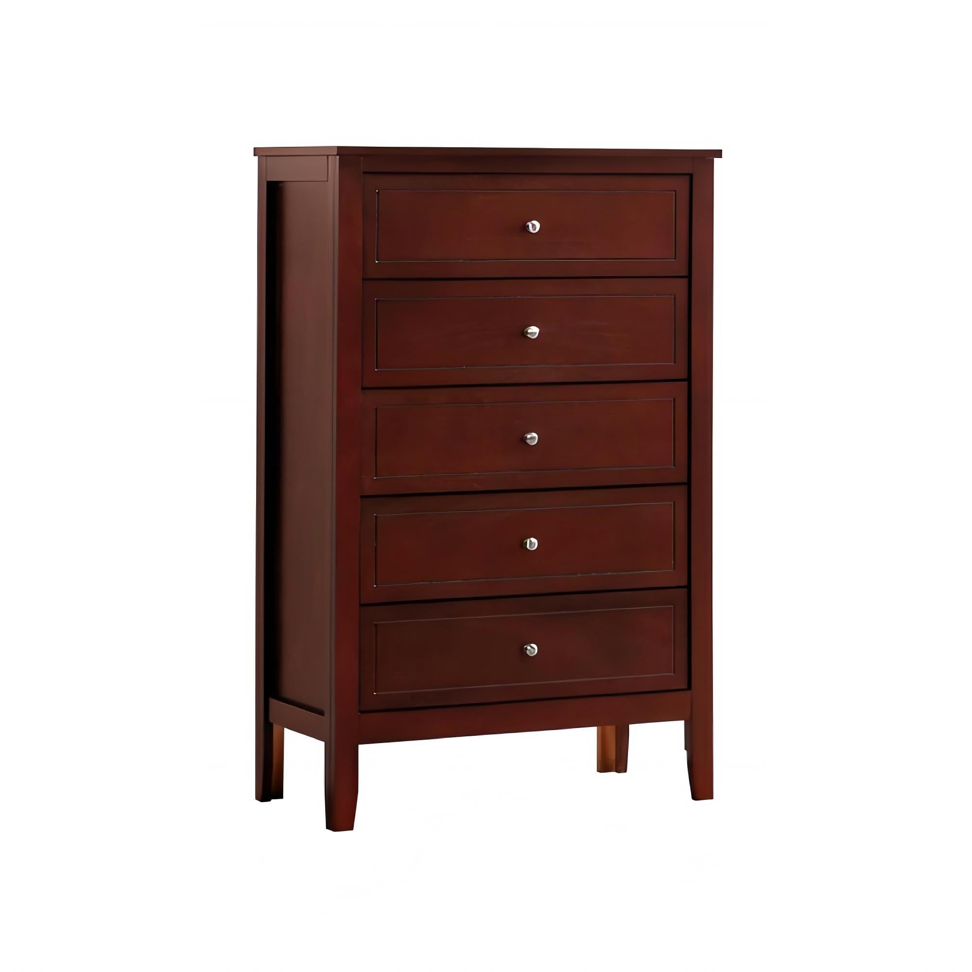 Daniel - Chest, 5 Drawer Storage Unit - Cherry