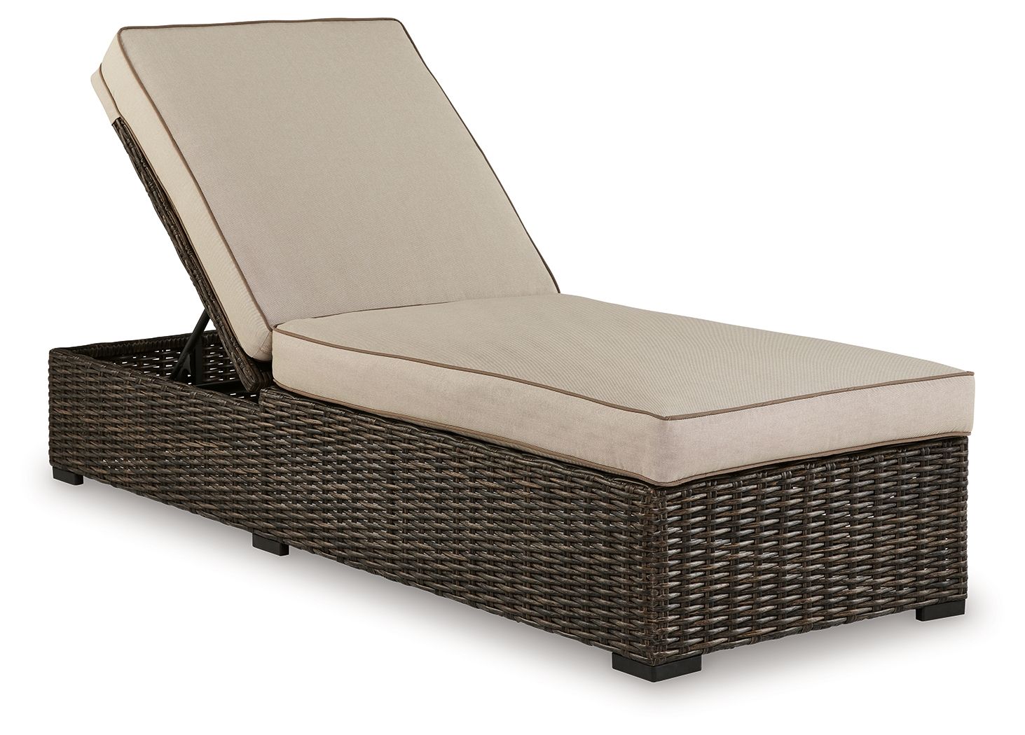 Signature Design by Ashley® Coastline Bay - Brown - Chaise Lounge With Cushion | Meri Furniture