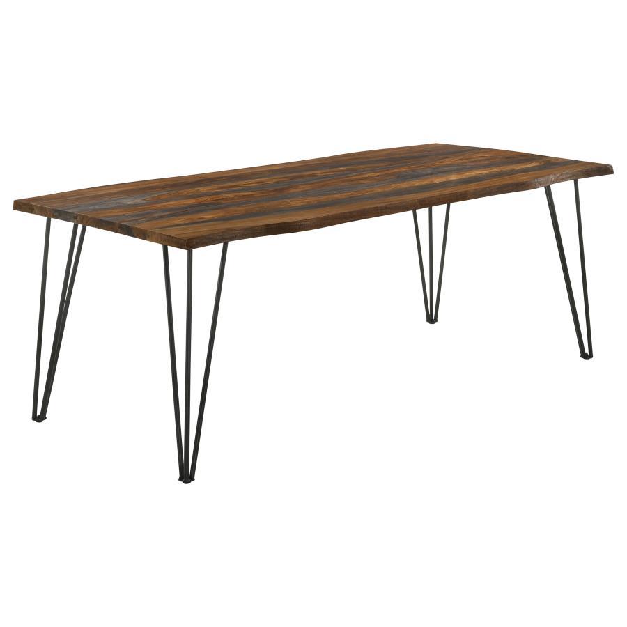 Coaster Fine Furniture Neve - Live Edge Dining Table - Gray Sheesham | Meri Furniture