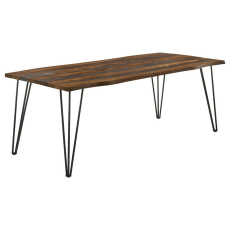 Coaster Fine Furniture Neve - Live Edge Dining Table - Gray Sheesham | Meri Furniture