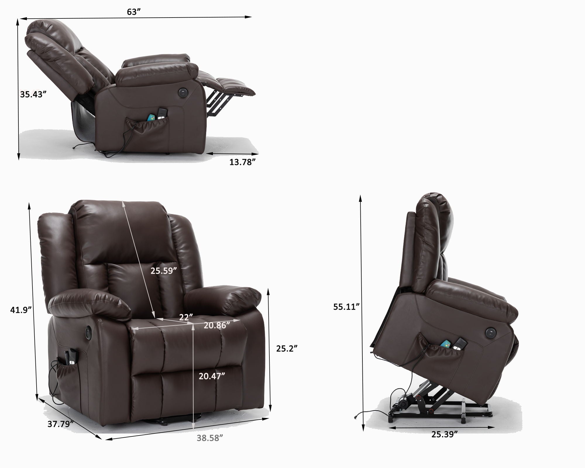 Electric Power Massage Recliner Chair
