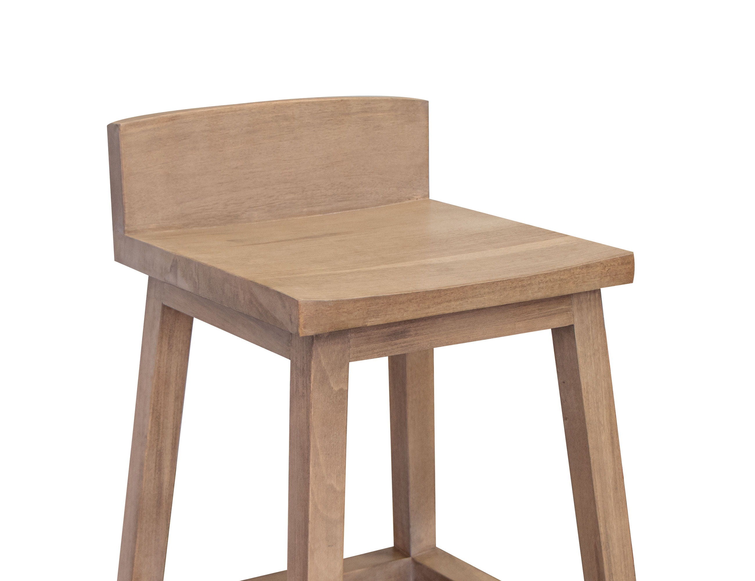 International Furniture Direct Natural Parota - Barstool (Set of 2) | Meri Furniture