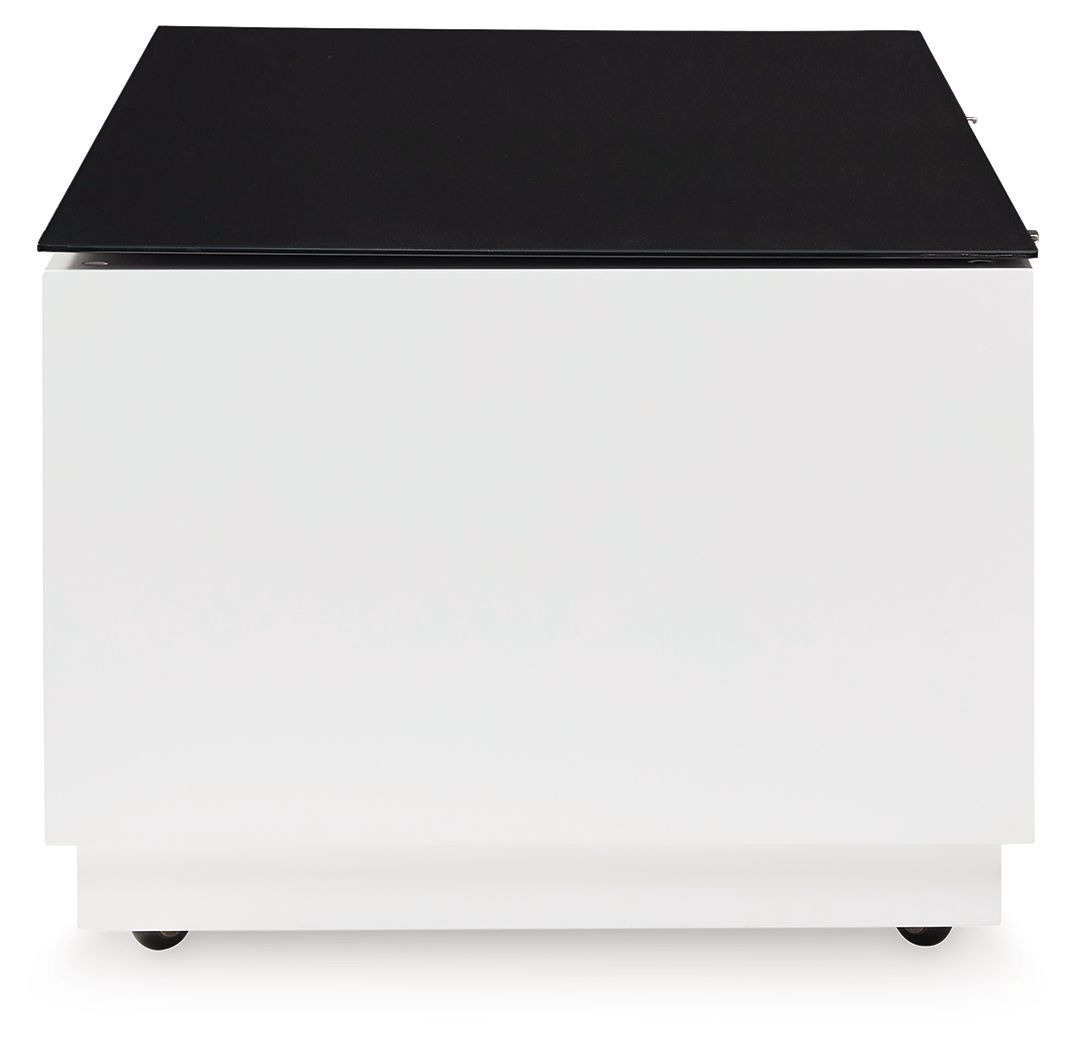 Gardoni - Rectangular Cocktail Table - White / Black