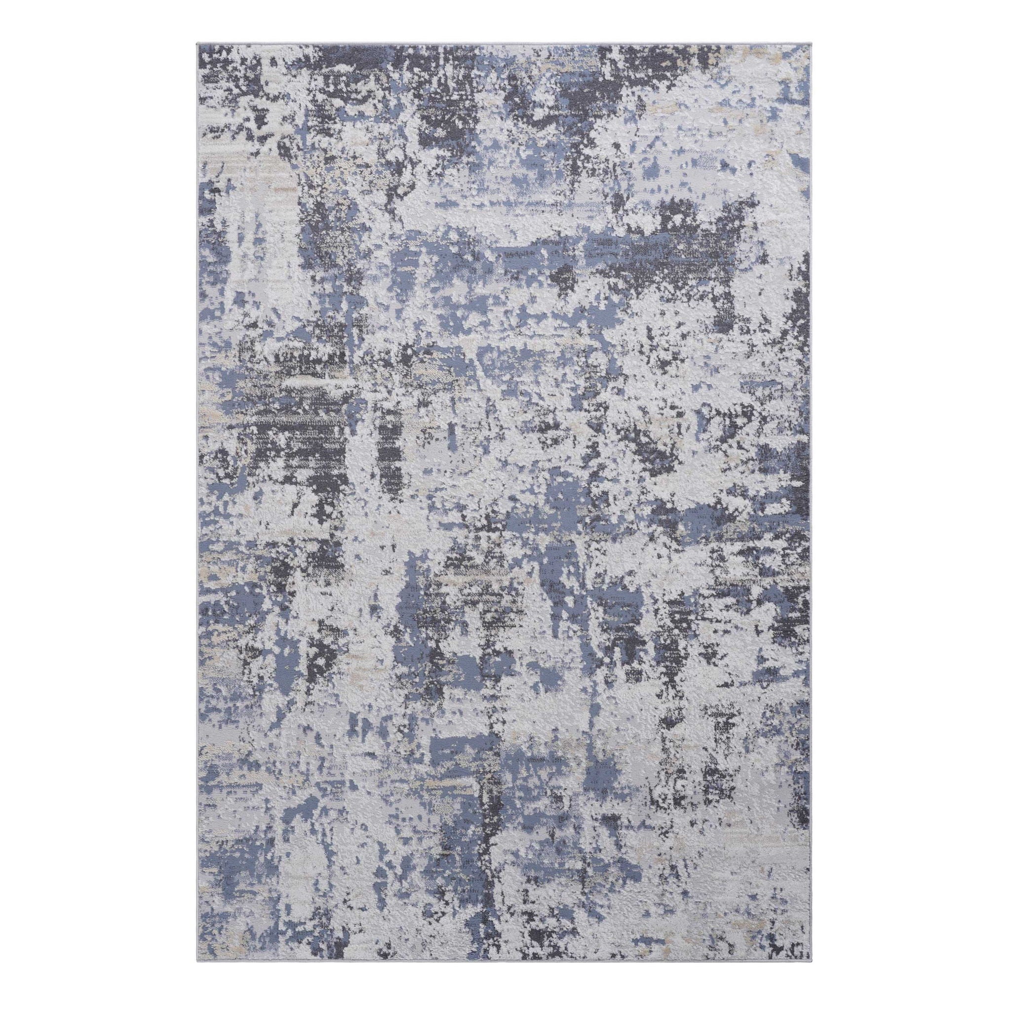 Payas - 6' X 9' Abstract Area Rug - Gray / Denim
