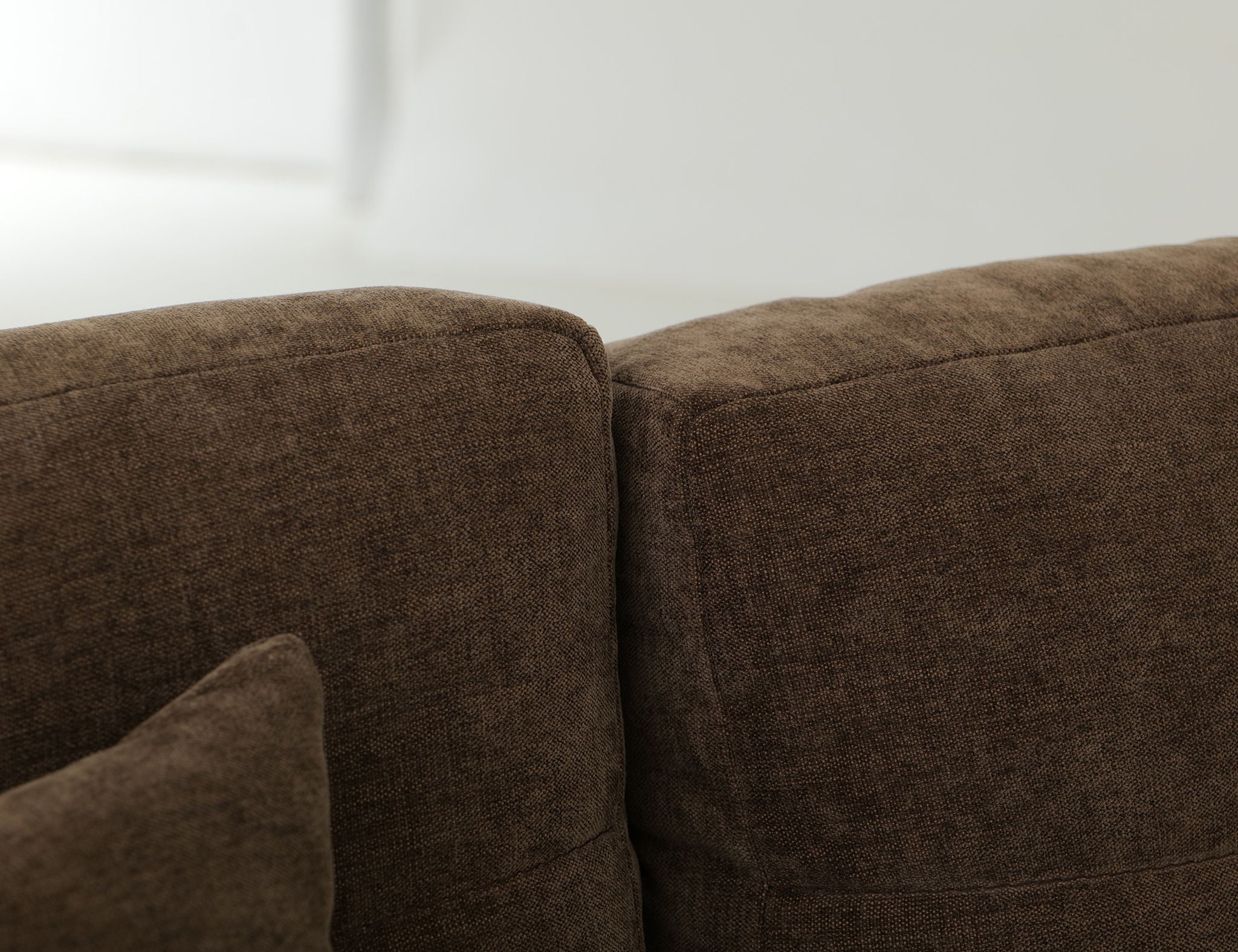 Walnut - Upholstered Loveseat - Deep Forest Brown