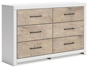 Signature Design by Ashley® Charbitt - Two-tone - Six Drawer Dresser | Meri Furniture