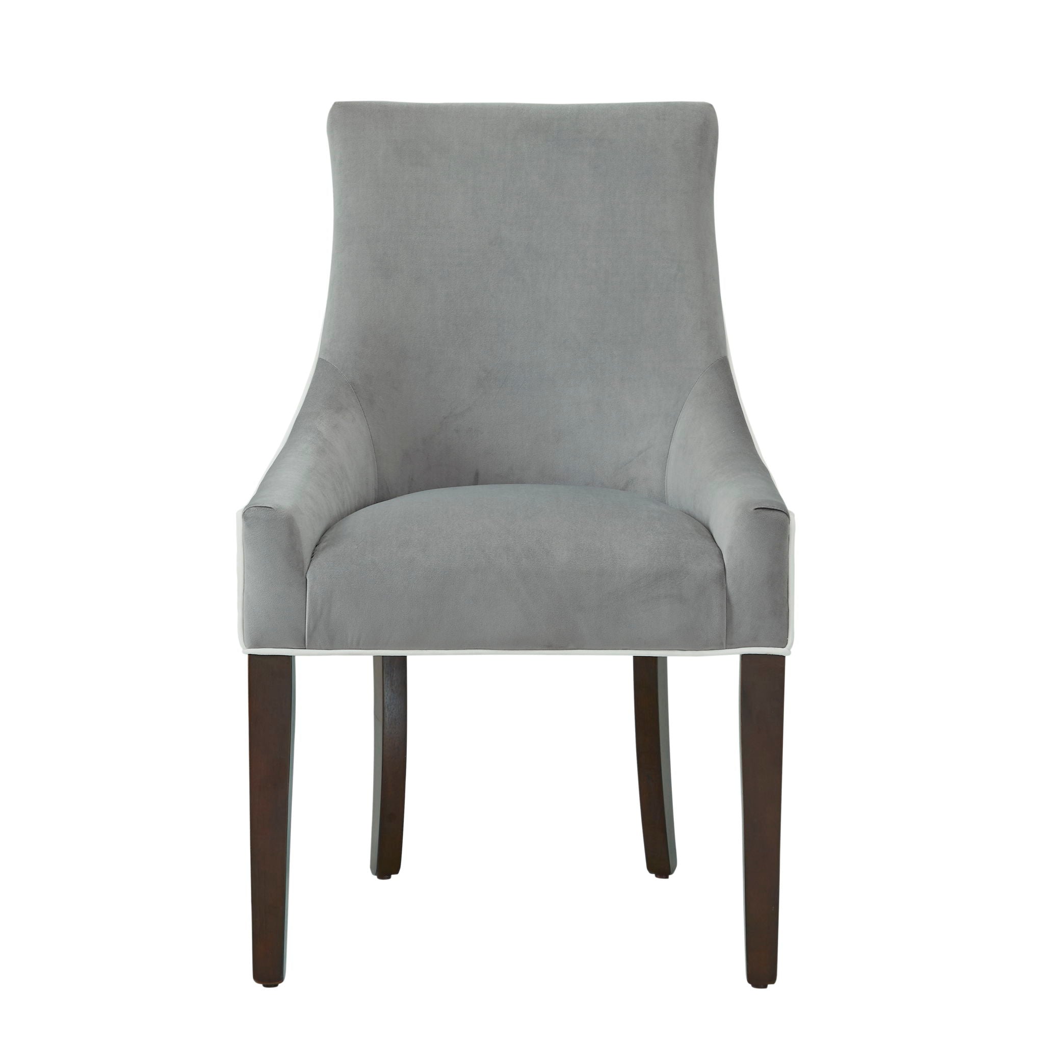 Jackson - Upholstered Dining Chair Elegant Design - Smoke / White