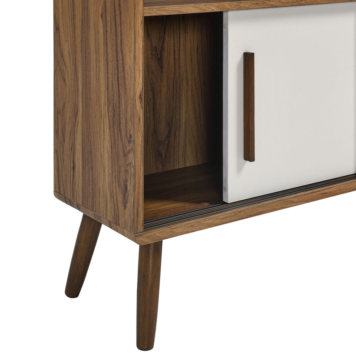 Transmit 59" Bookcase with Sliding Doors by Modway