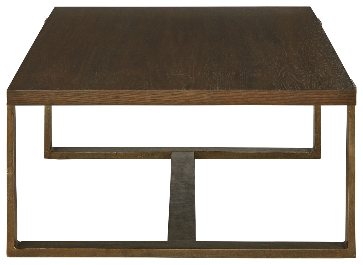 Signature Design by Ashley® Balintmore - Brown / Gold Finish - Rectangular Cocktail Table | Meri Furniture