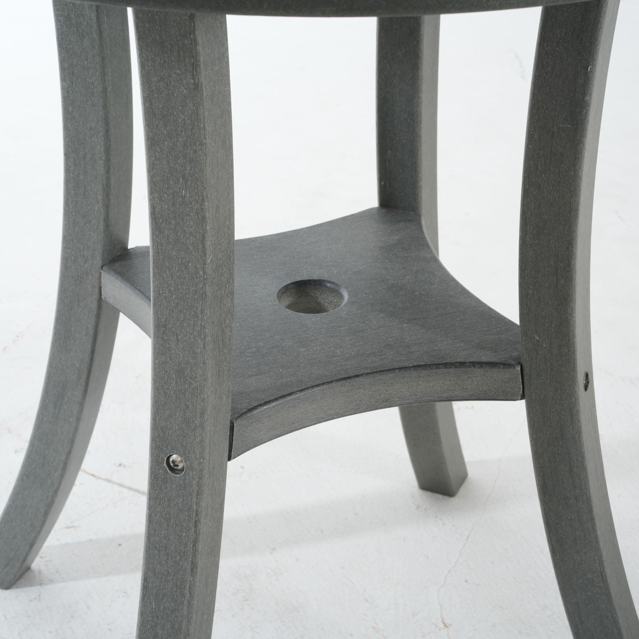 3 Piece Outdoor Dining Set, Round Patio Table With 2 Armless Chairs