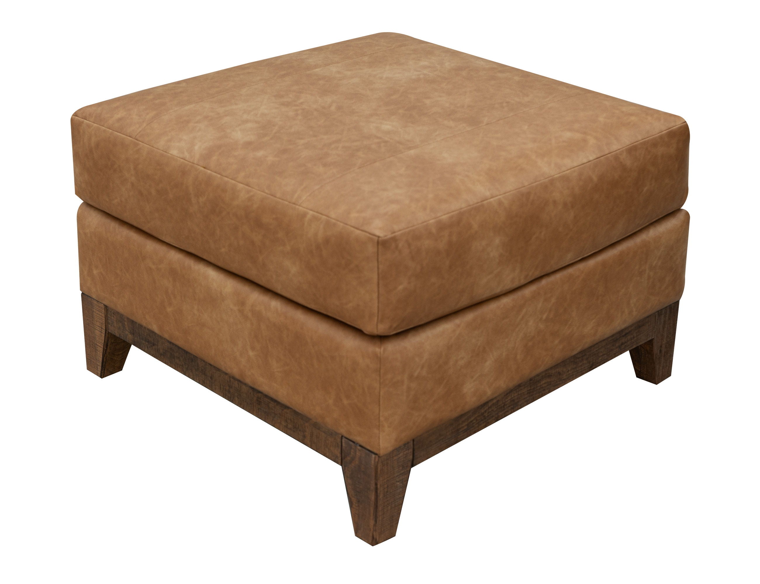 International Furniture Direct Olivo - Ottoman - Orange | Meri Furniture