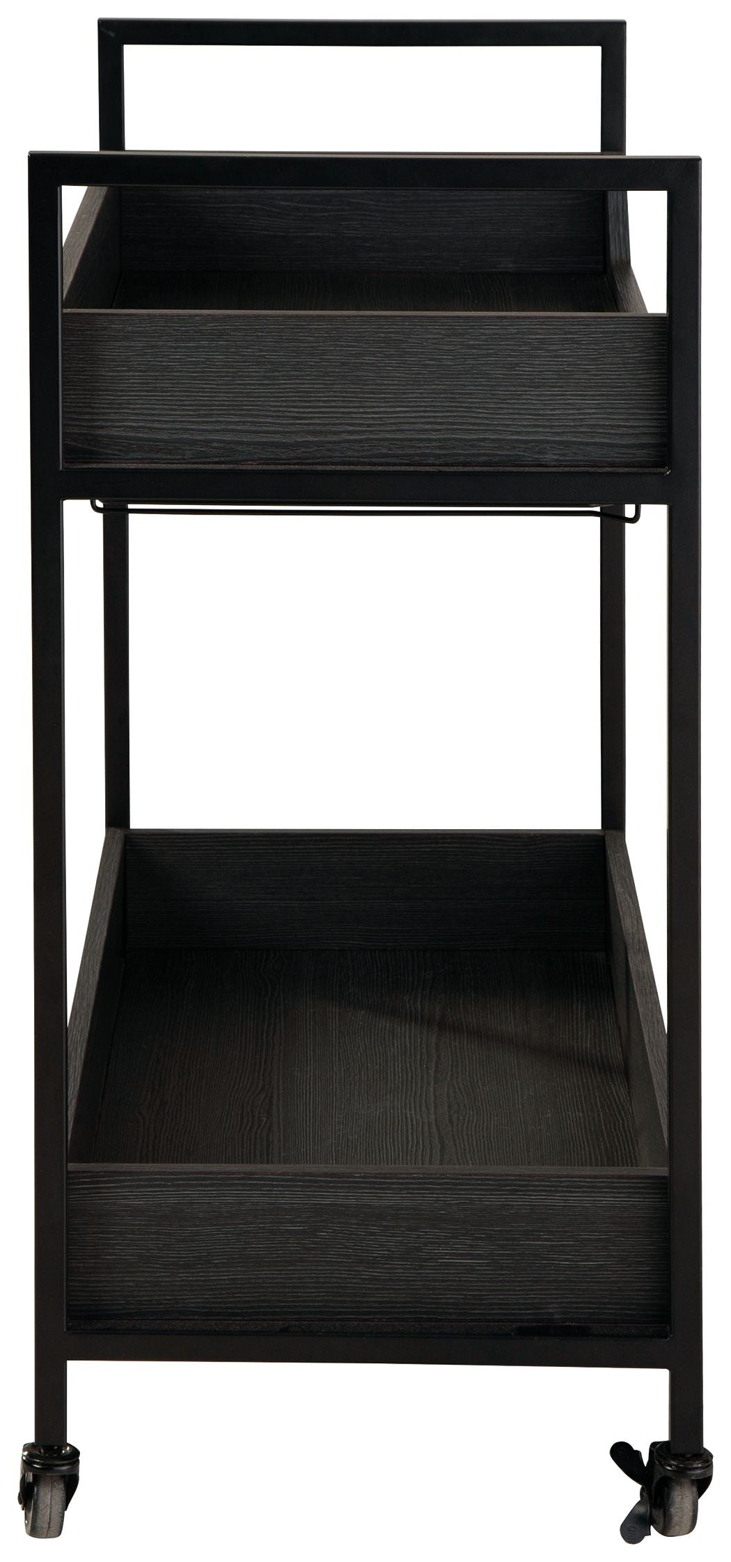 Signature Design by Ashley® Yarlow - Black / Gray - Bar Cart | Meri Furniture
