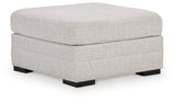 Koralynn - Stone - Oversized Accent Ottoman