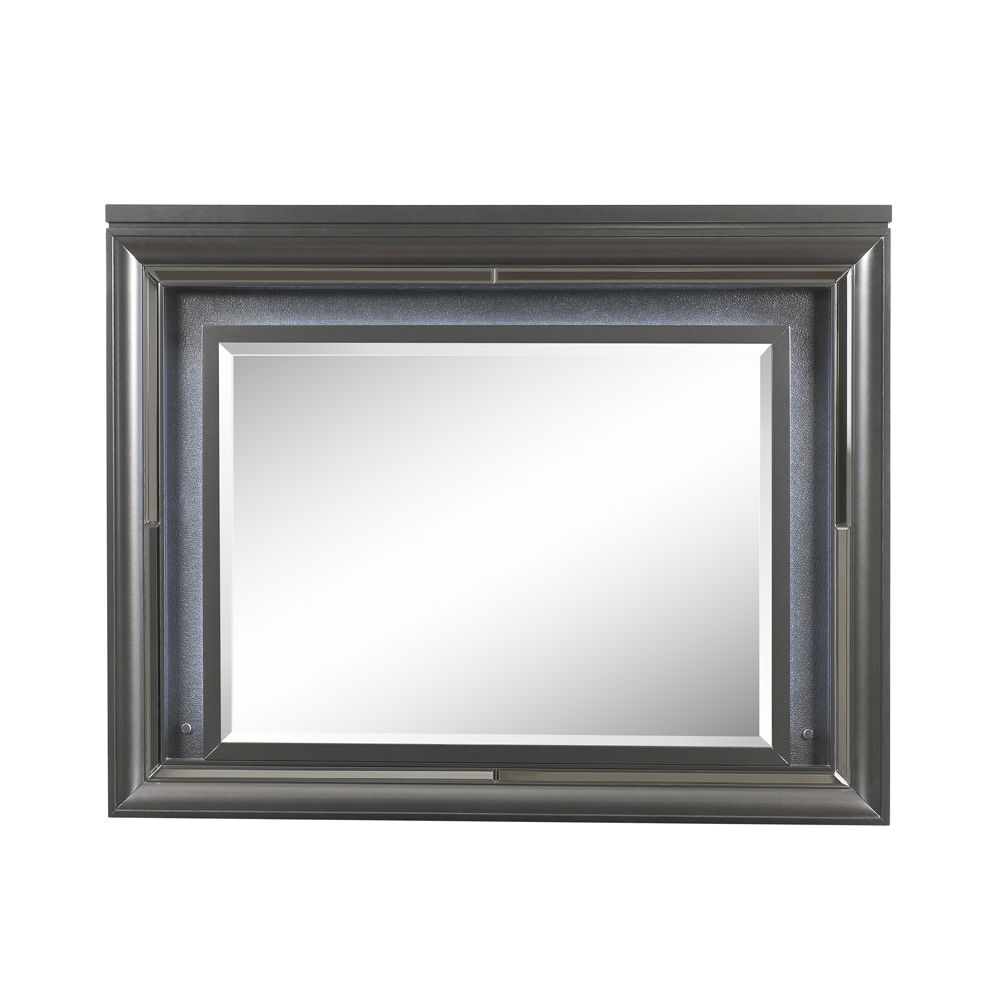 Sawyer - Mirror With LED - Metallic Gray