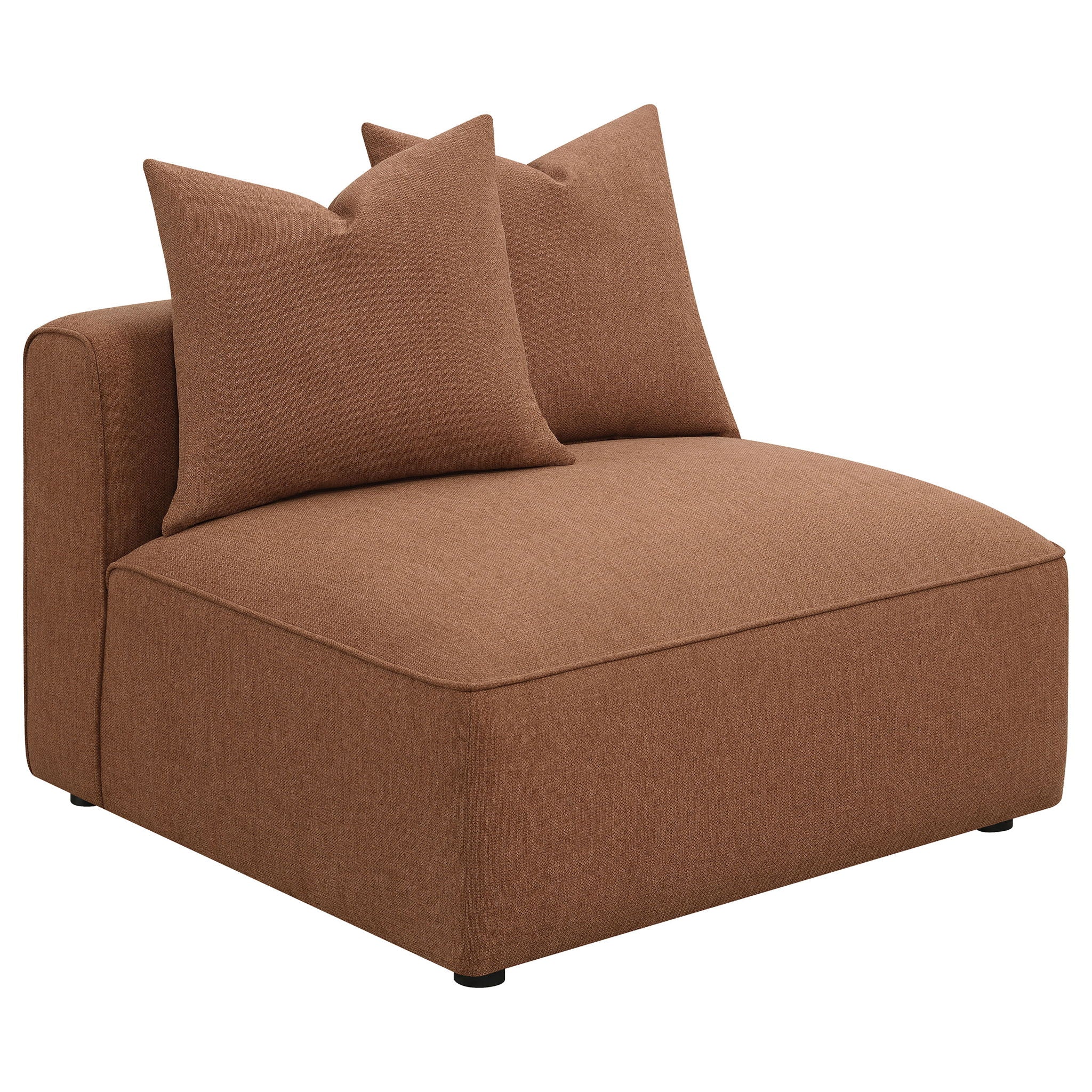 Colleen - 6 Piece Modular Sectional With Tight Seats - Terracotta