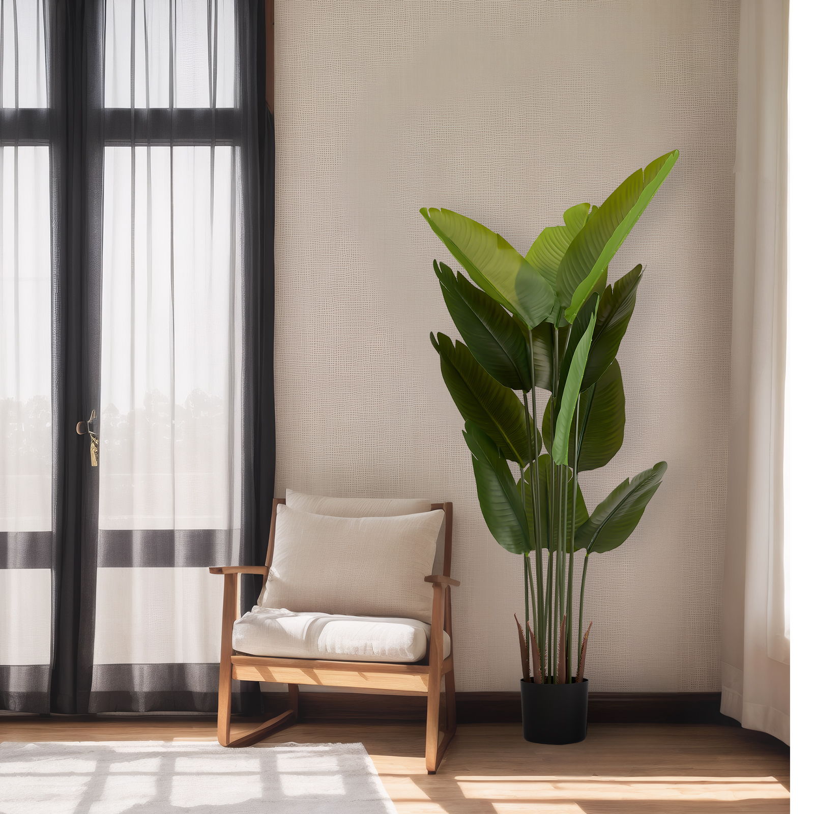 Artificial Plant For Indoor And Outdoor Decoration (Set of 2)