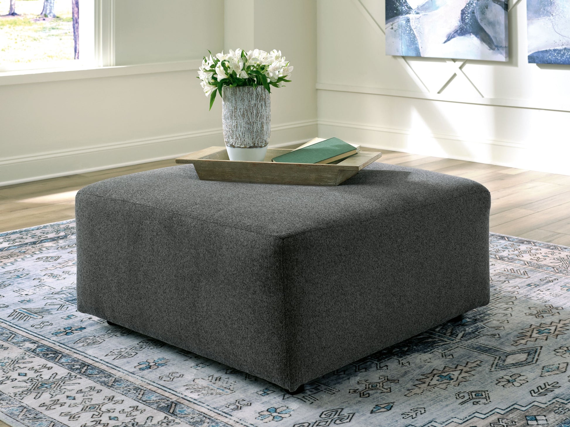 Signature Design by Ashley® Edenfield - Oversized Accent Ottoman | Meri Furniture