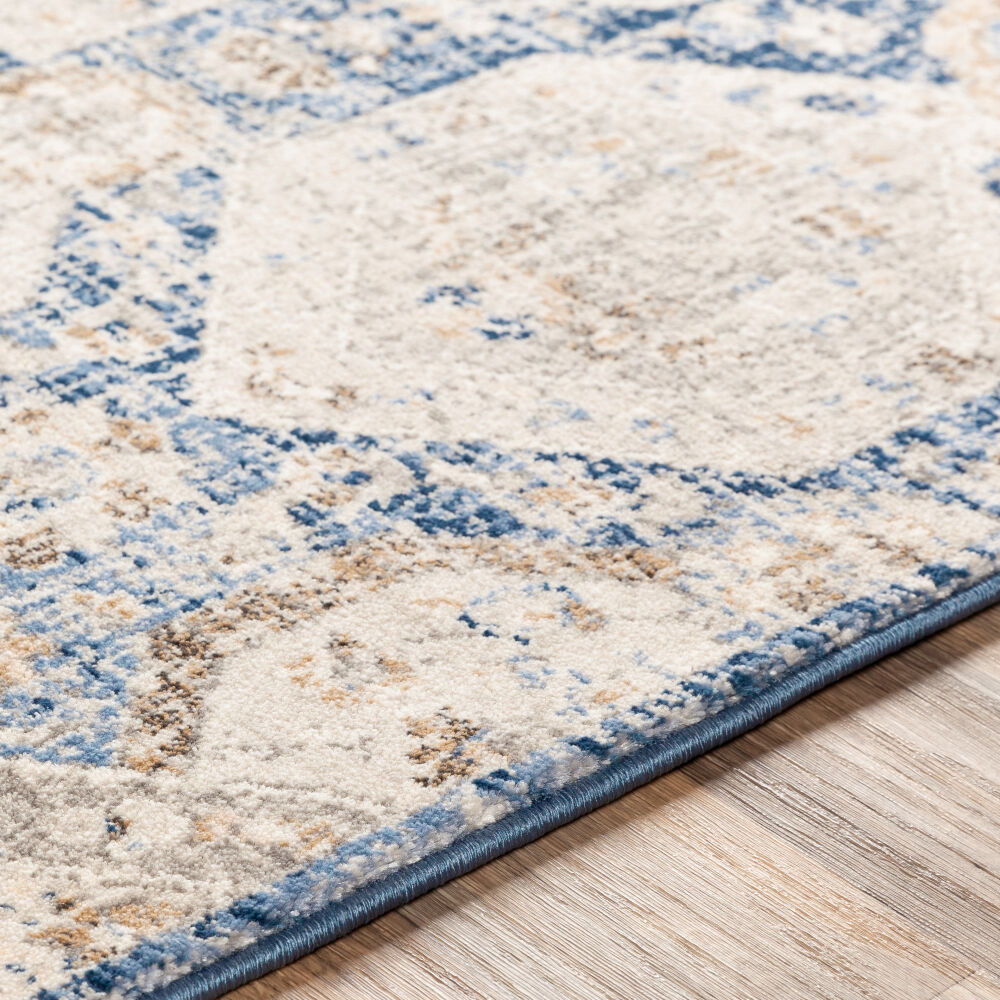 Indigo Machine Woven Rug