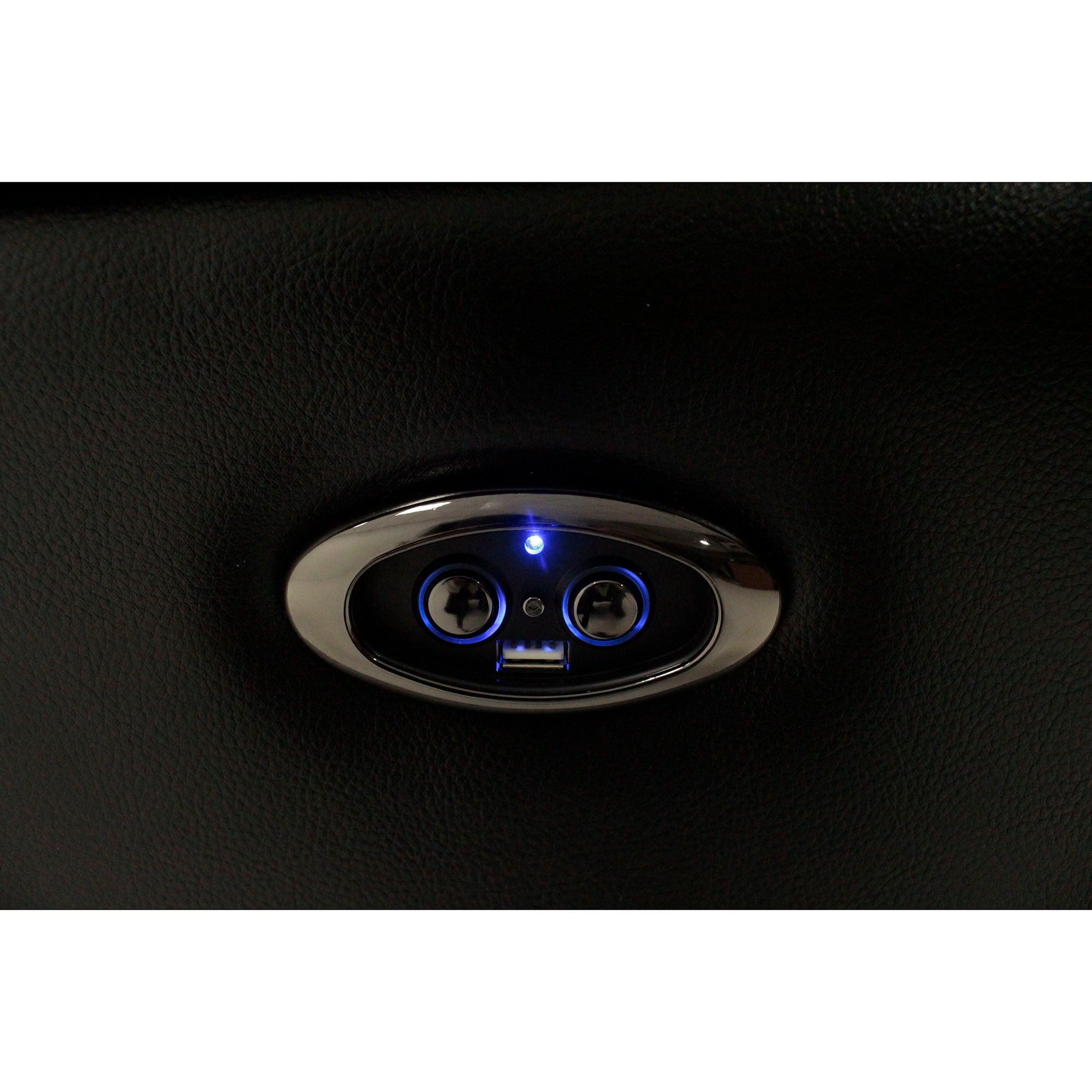 Jupiter - Leather Sectional - Black