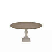 Tannen - Round Dining Table - White And Gray