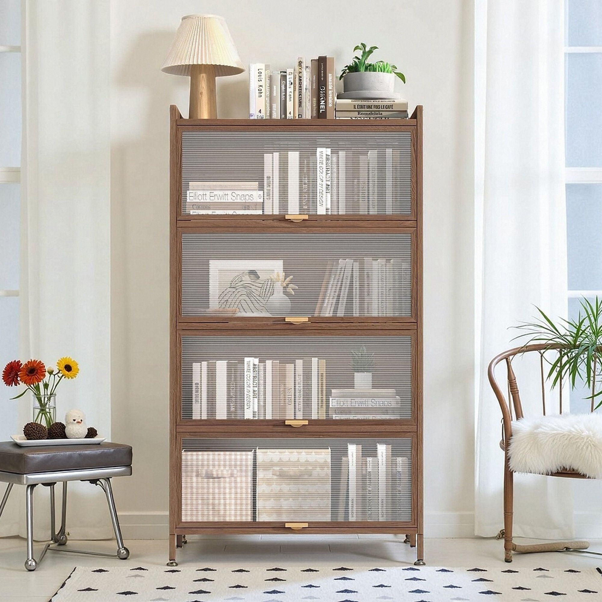 Flip Doors Cabinet, With Ample Storage Space