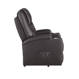 Seat Construction: Pocket Coil Tight Seat & Back Cushion Power Lift 2 Cup Holders Included Cushion Thickness: 6"