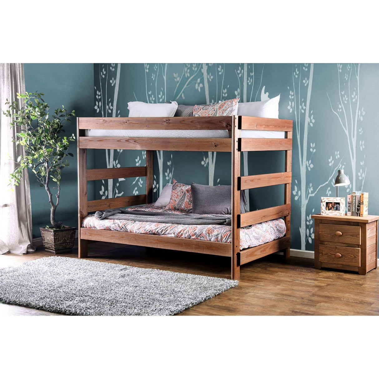 F/F Bunk Bed w/ 2 Slat Kits (*Mattress Ready)