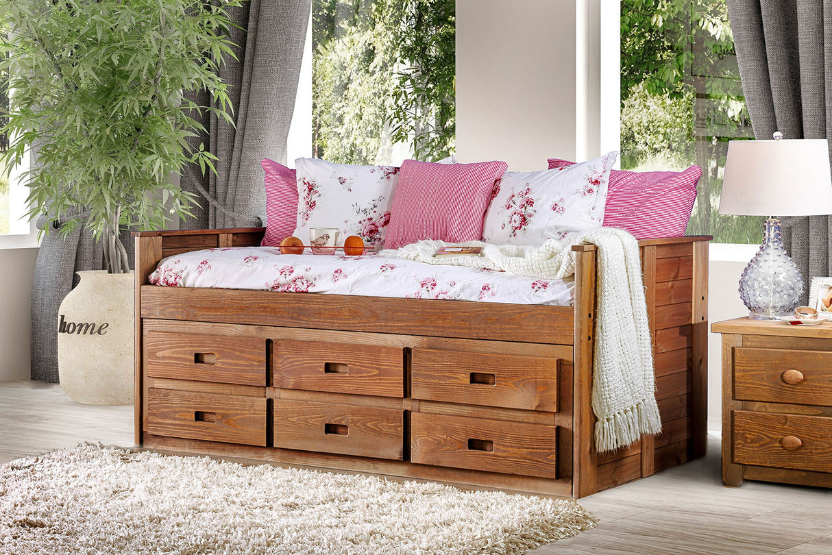 Twin Captain Bed w/ 1 Slat Kit (*Mattress Ready)