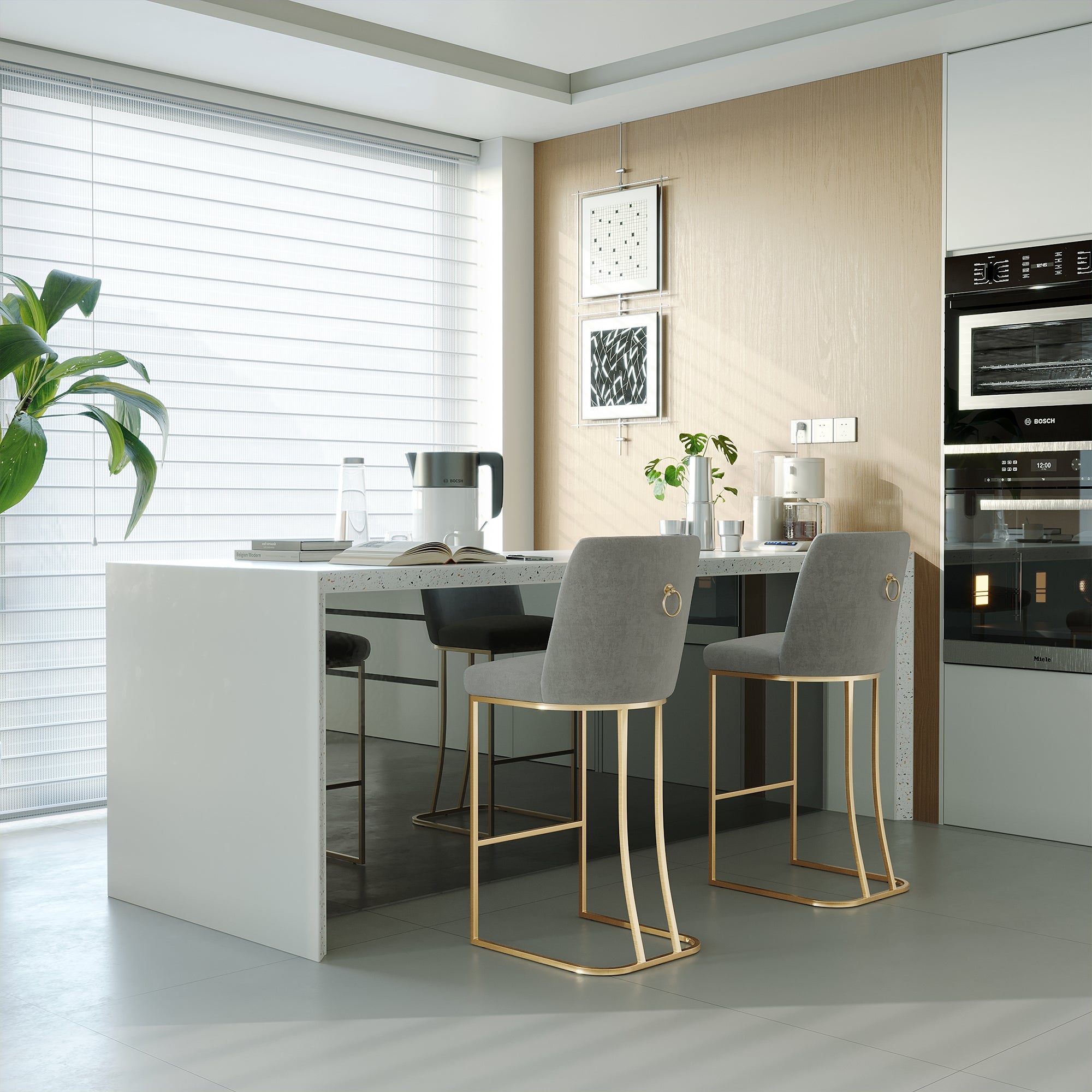 BAR STOOL, 2 CHAIRS / BOX