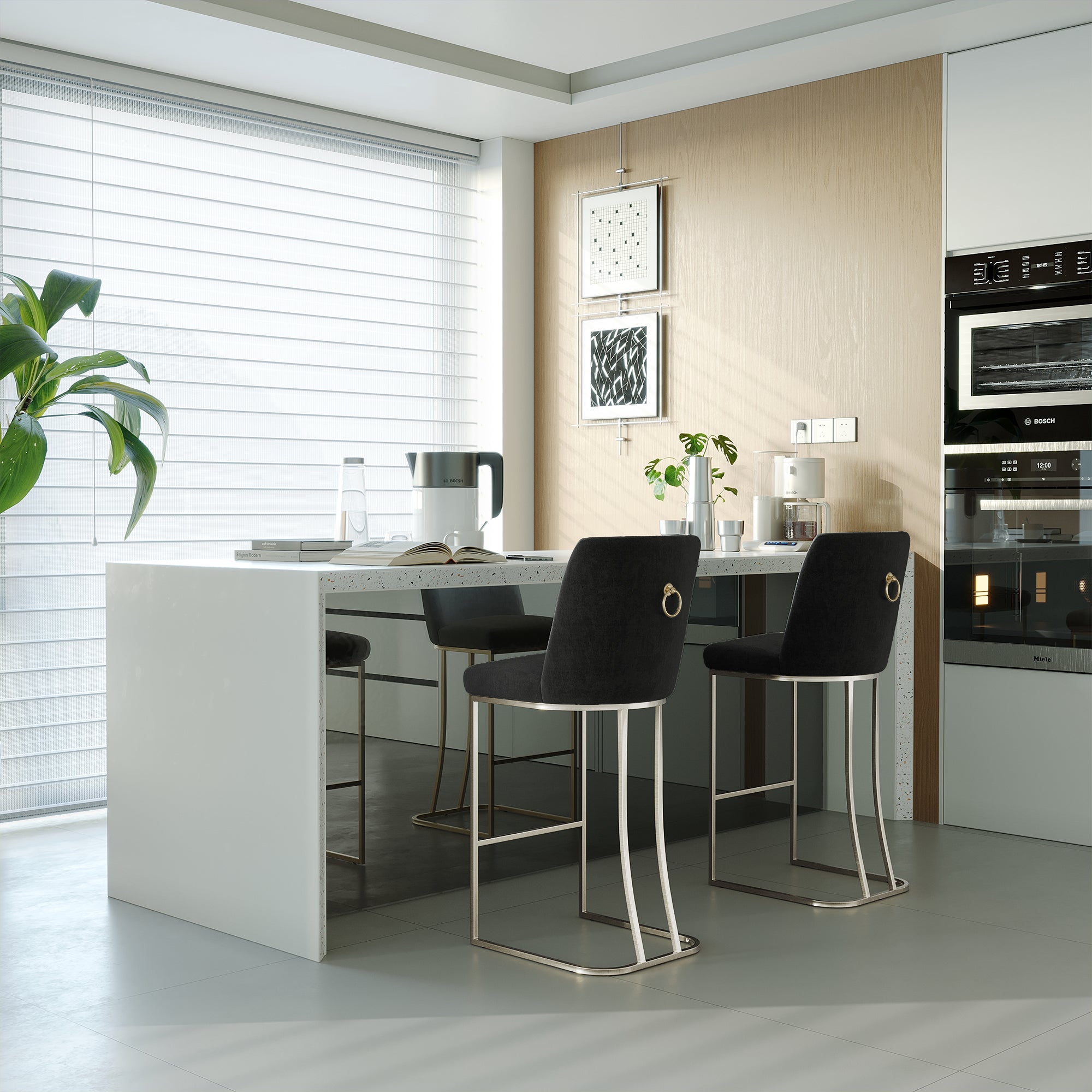 BAR STOOL, 2 CHAIRS / BOX