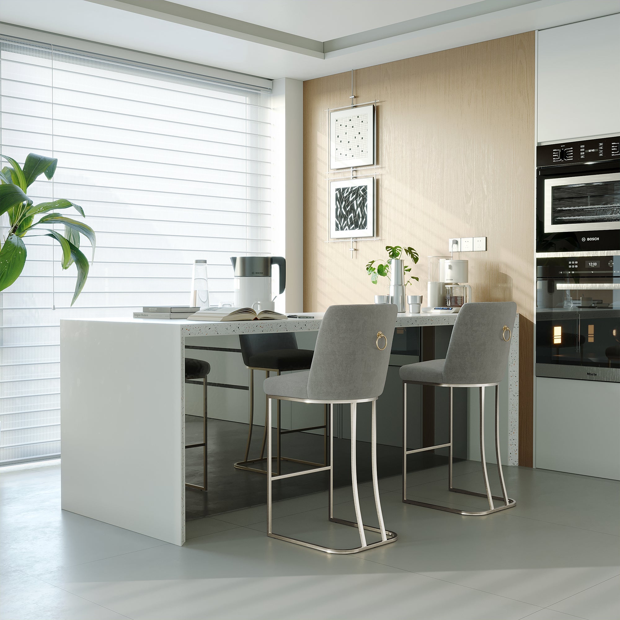 BAR STOOL, 2 CHAIRS / BOX