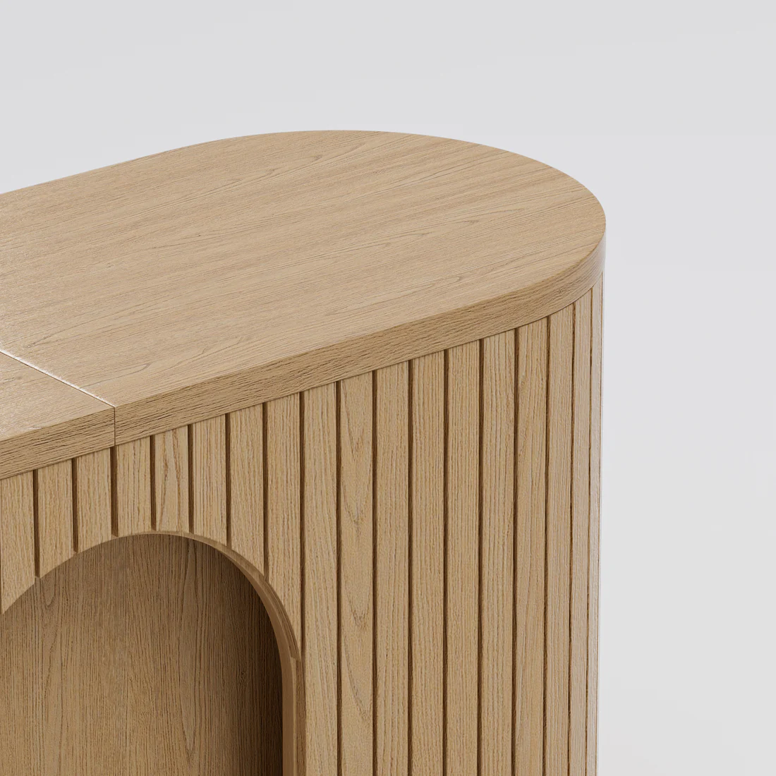 C001 OAK VENEER EXTENDABLE BENCH