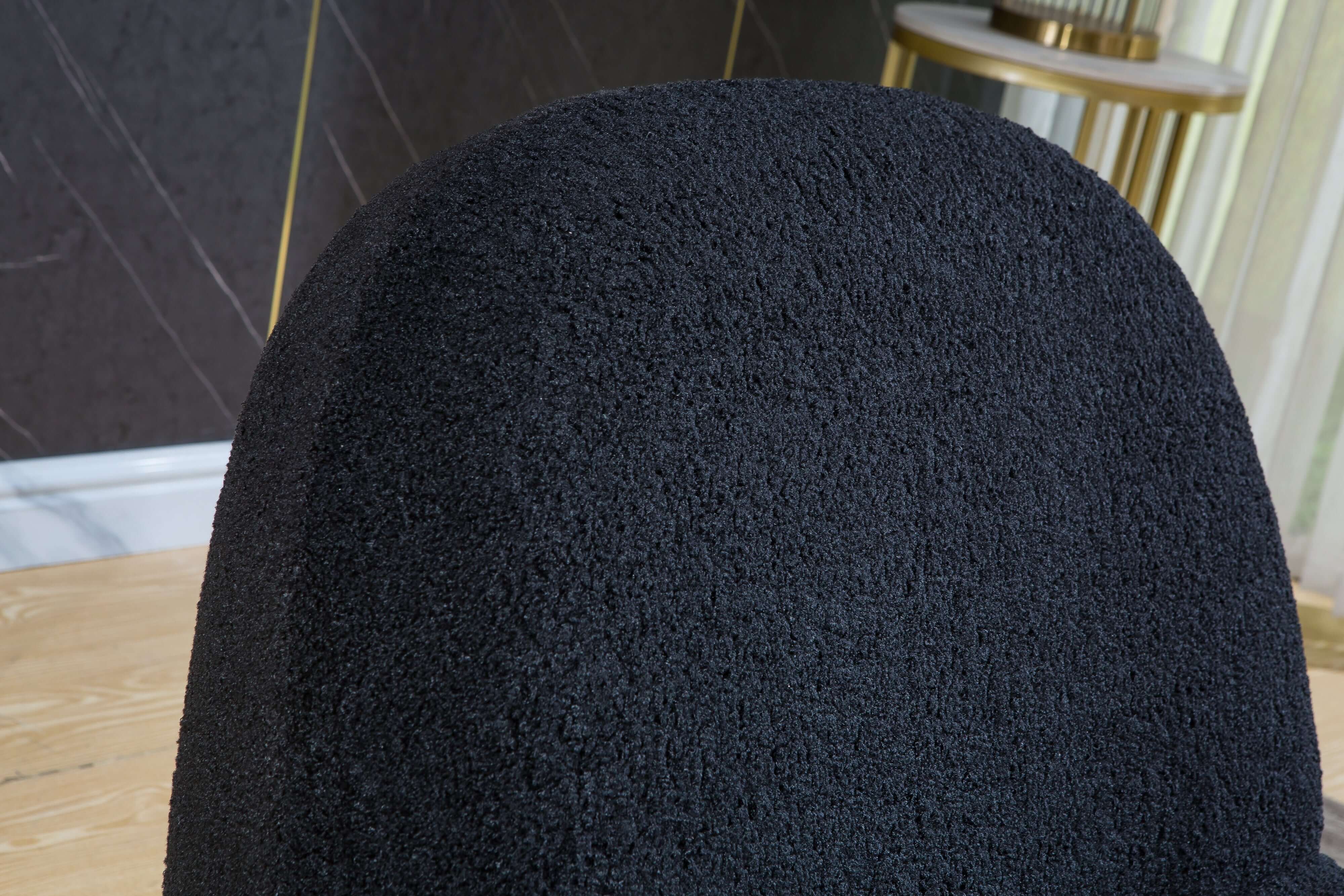 Designer Boucle Swivel Barrel Chair