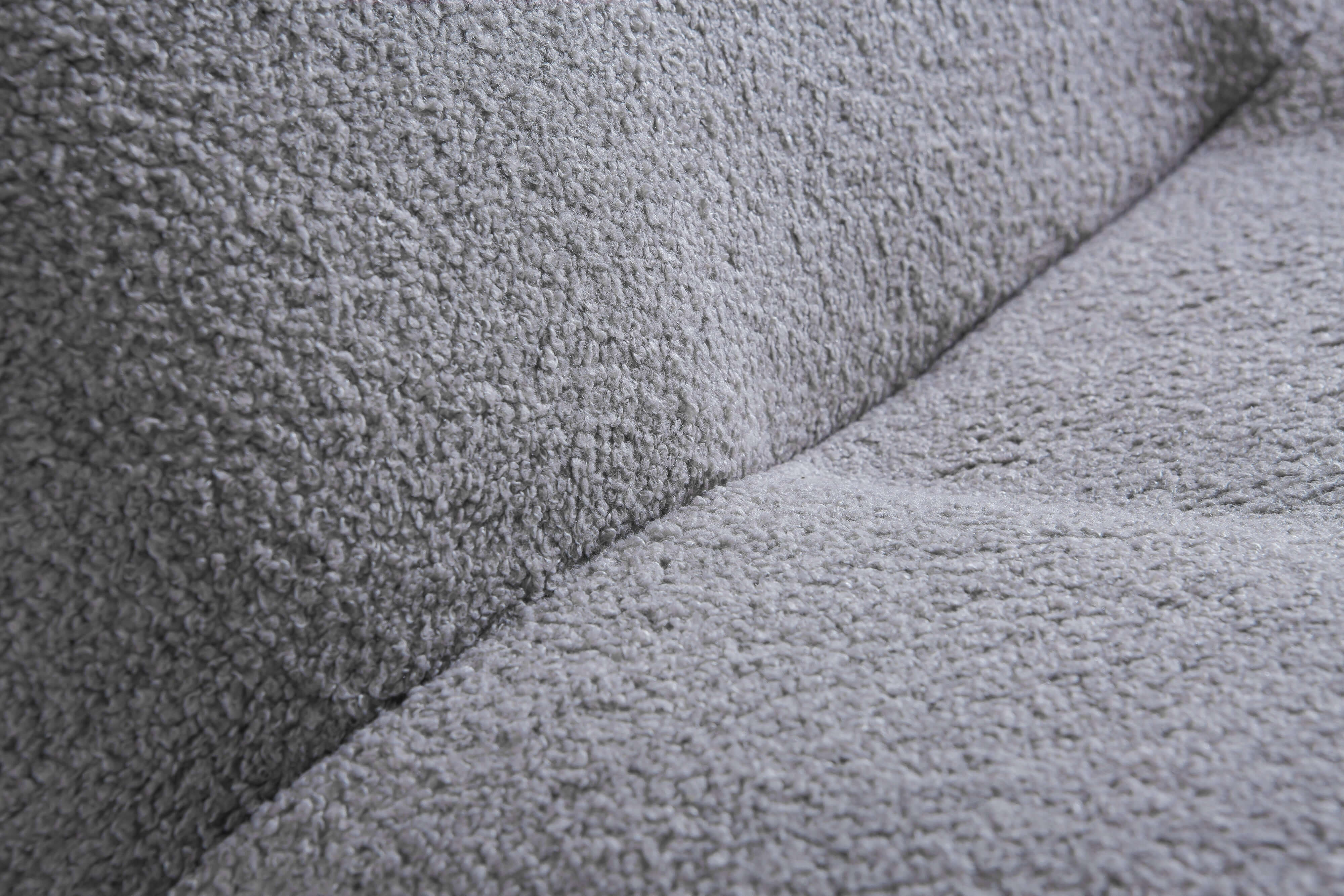 Designer Boucle Swivel Barrel Chair