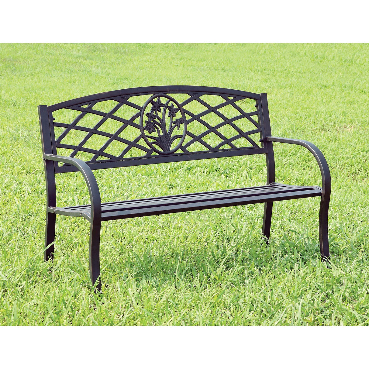 Patio Steel Bench