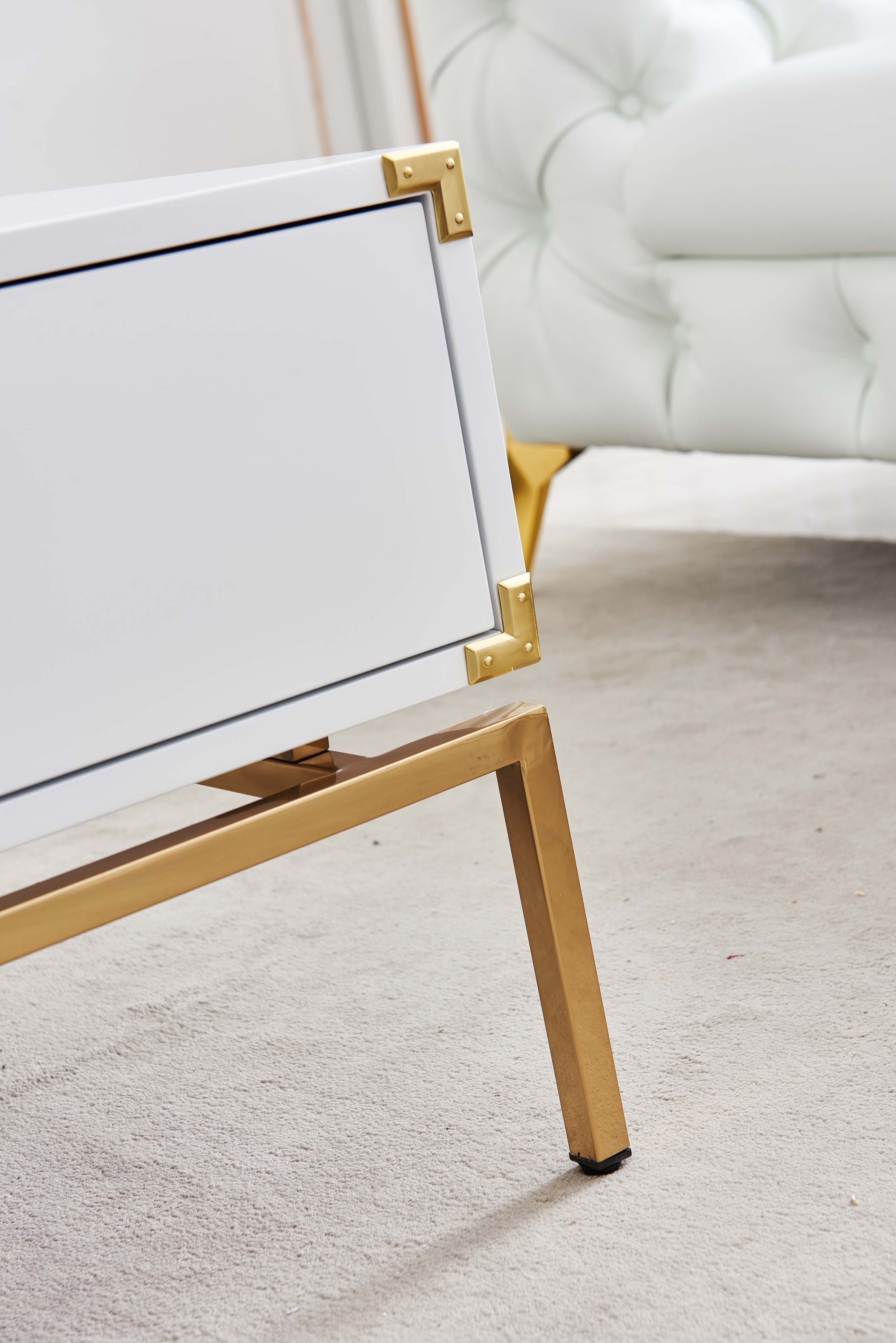 Elegant White Coffee Table